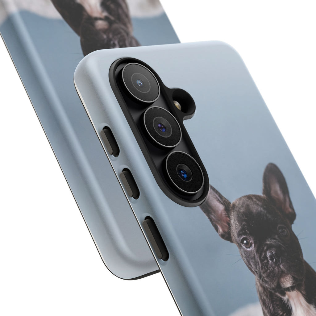 French Bulldog Puppy Phone Case | Adorable Brindle Frenchie Portrait | Samsung & iPhone