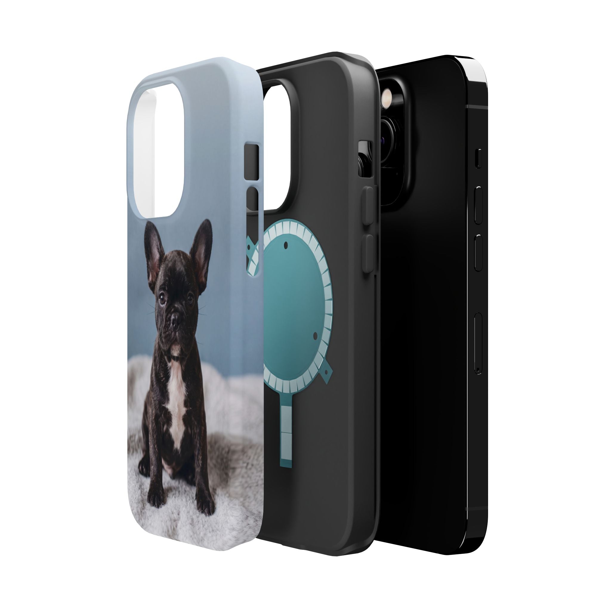 French Bulldog Puppy Phone Case — Impact-Resistant Wireless Charging Cover