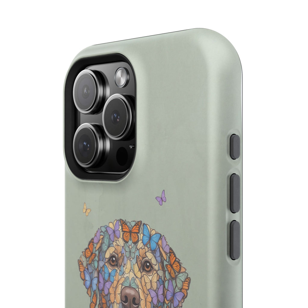 Personalized Butterfly Labrador Phone Case — Tough Magnetic Case with Wireless Charging