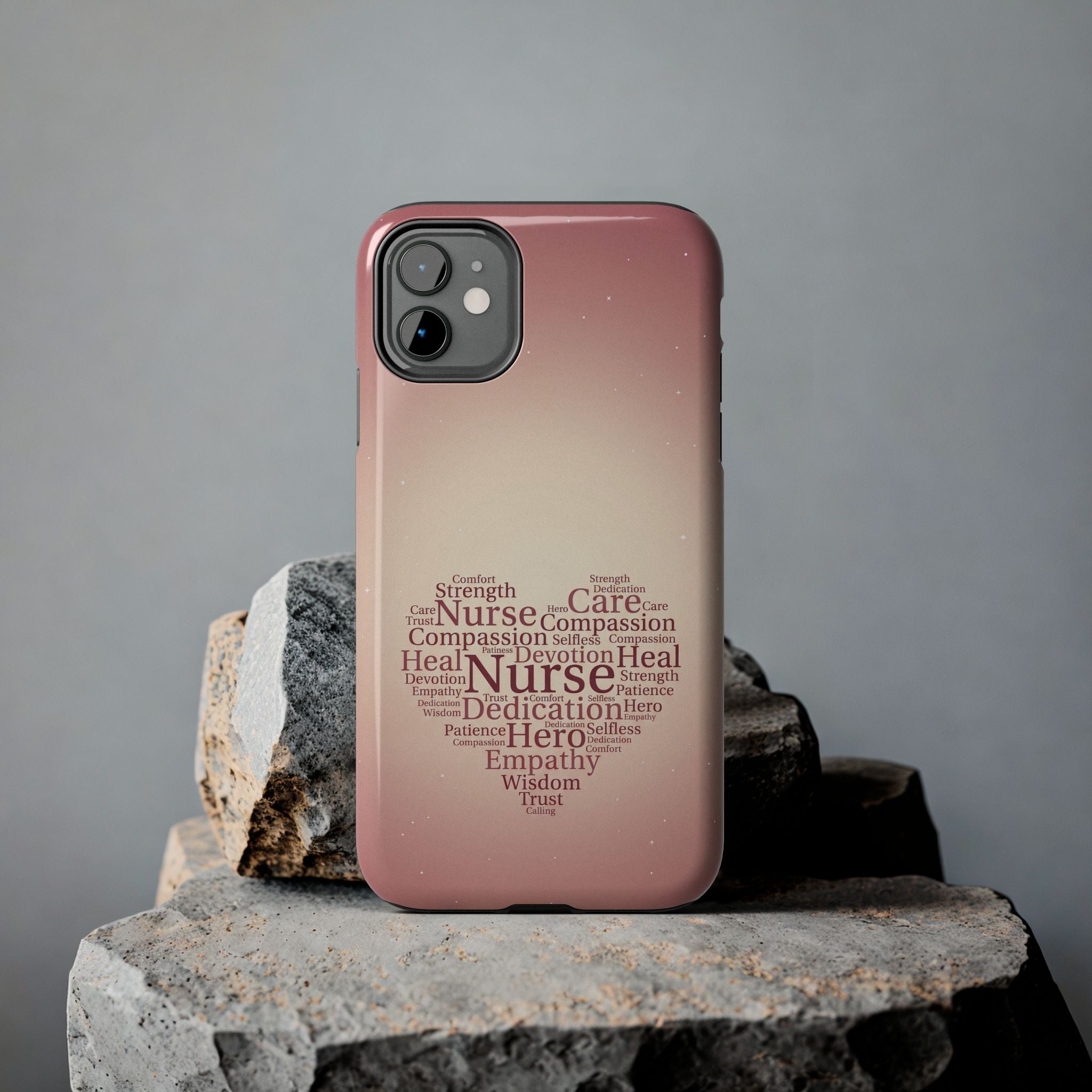 Nurse Heart Word Cloud Phone Case | iPhone & Samsung Galaxy series
