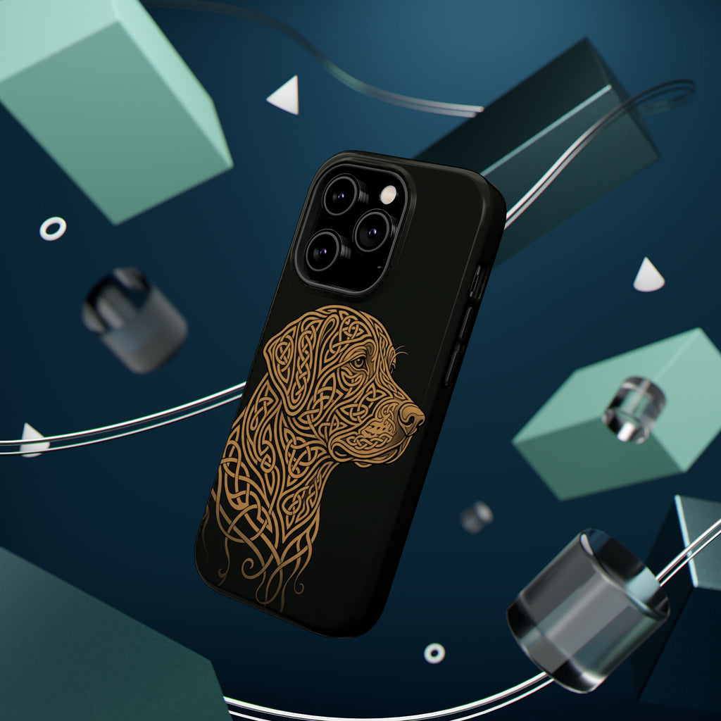 Celtic Knotwork Labrador Phone Case — Tough Magnetic Case with Wireless Charging