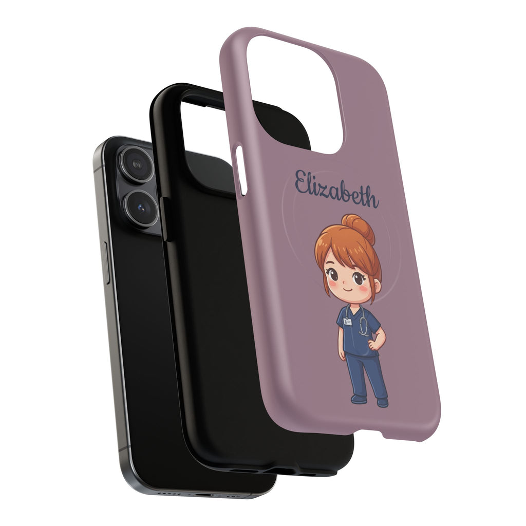 Personalized Nurse Phone Case with Custom Name | MagSafe Compatible iPhone Case
