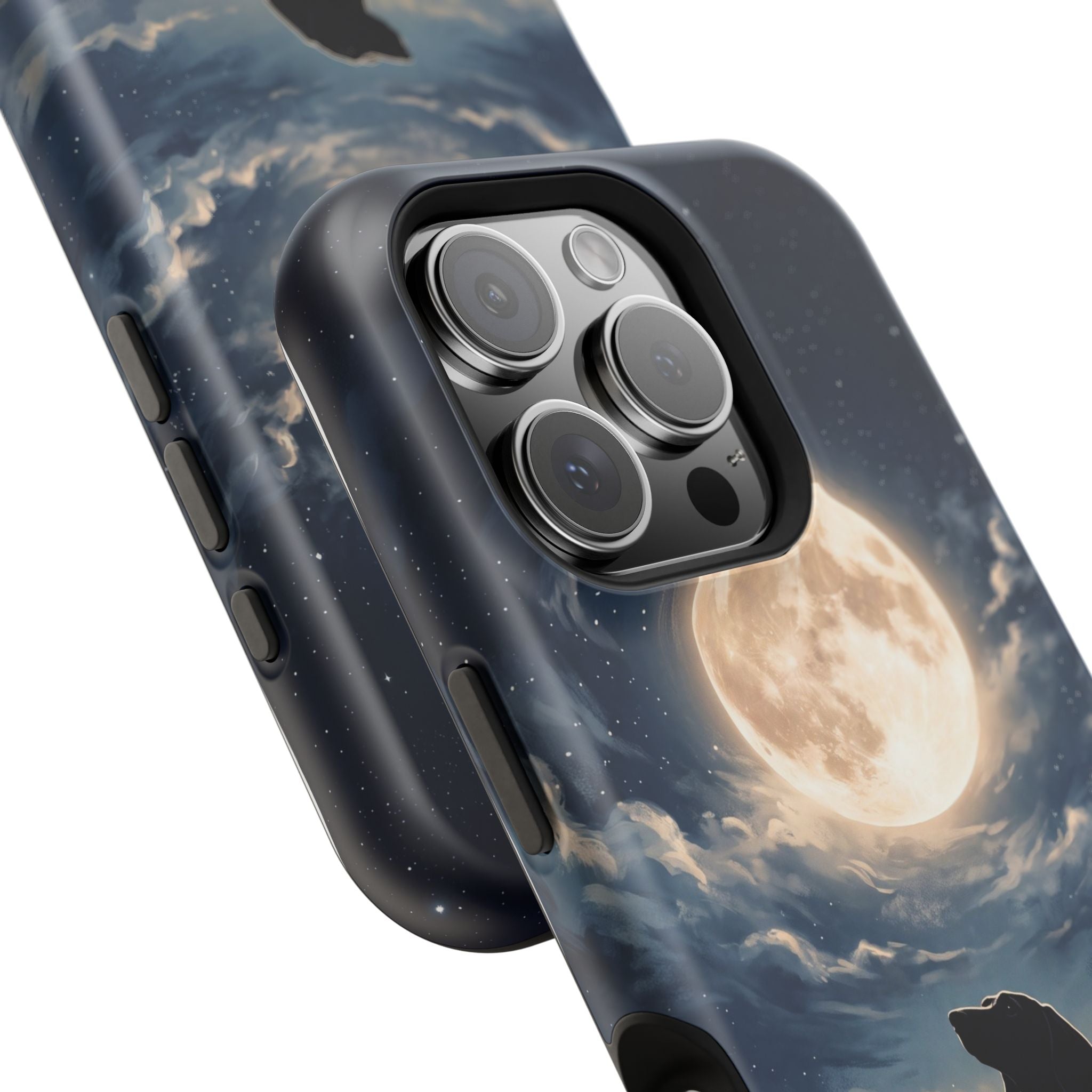 Personalized Dachshund Moonlight Phone Case — Wireless Charging Cover