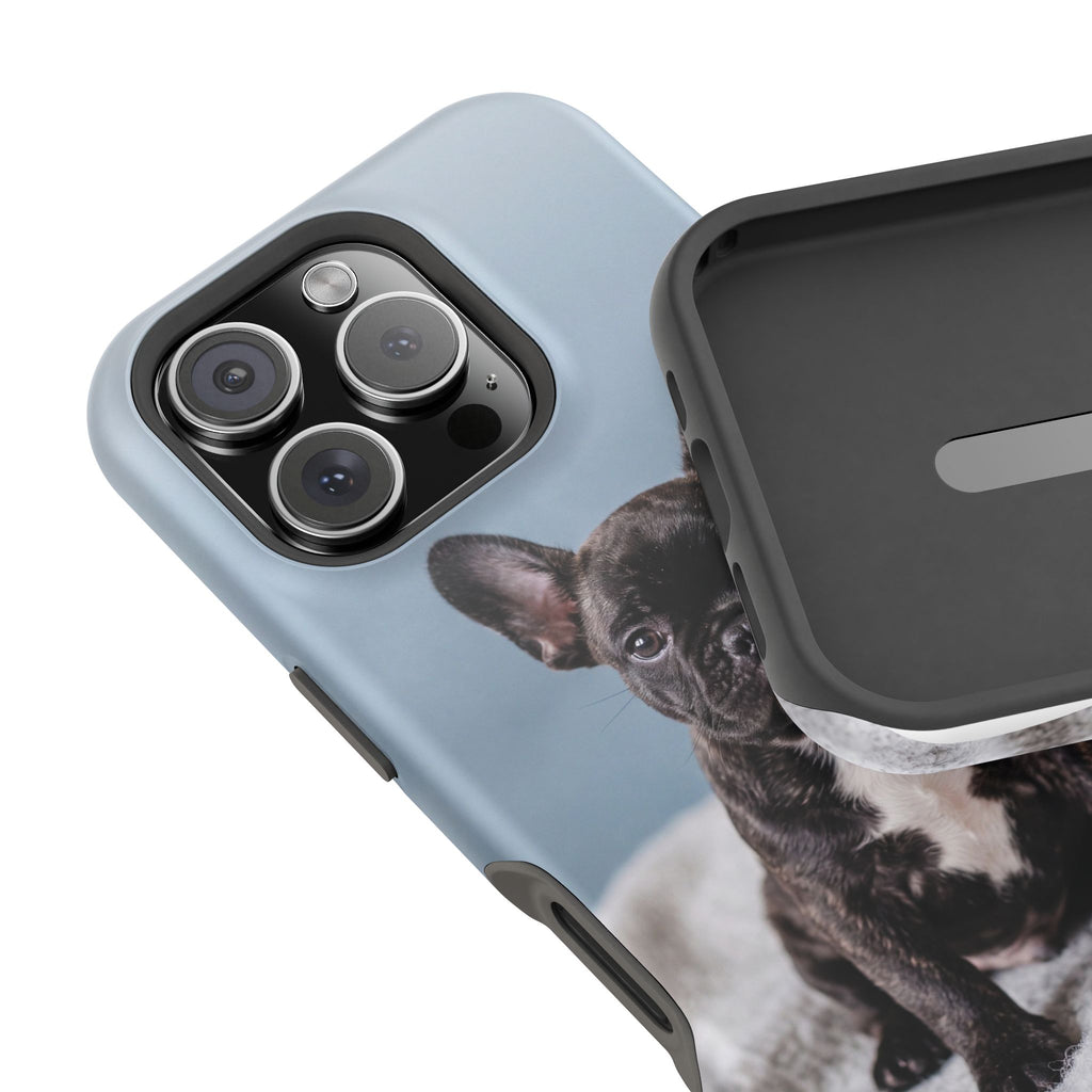 French Bulldog Puppy Phone Case — Impact-Resistant Wireless Charging Cover