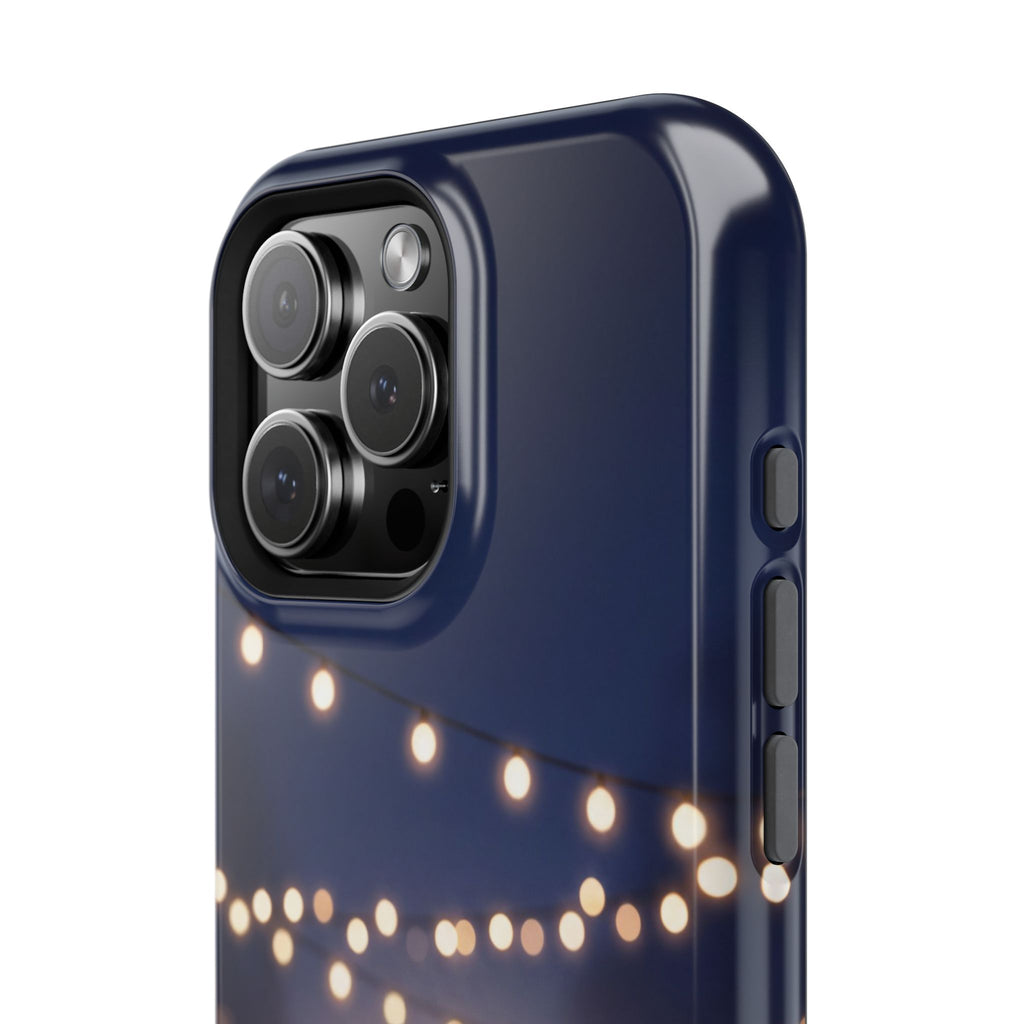 Personalized Dachshund Fairy Lights Phone Case — Wireless Charging Cover