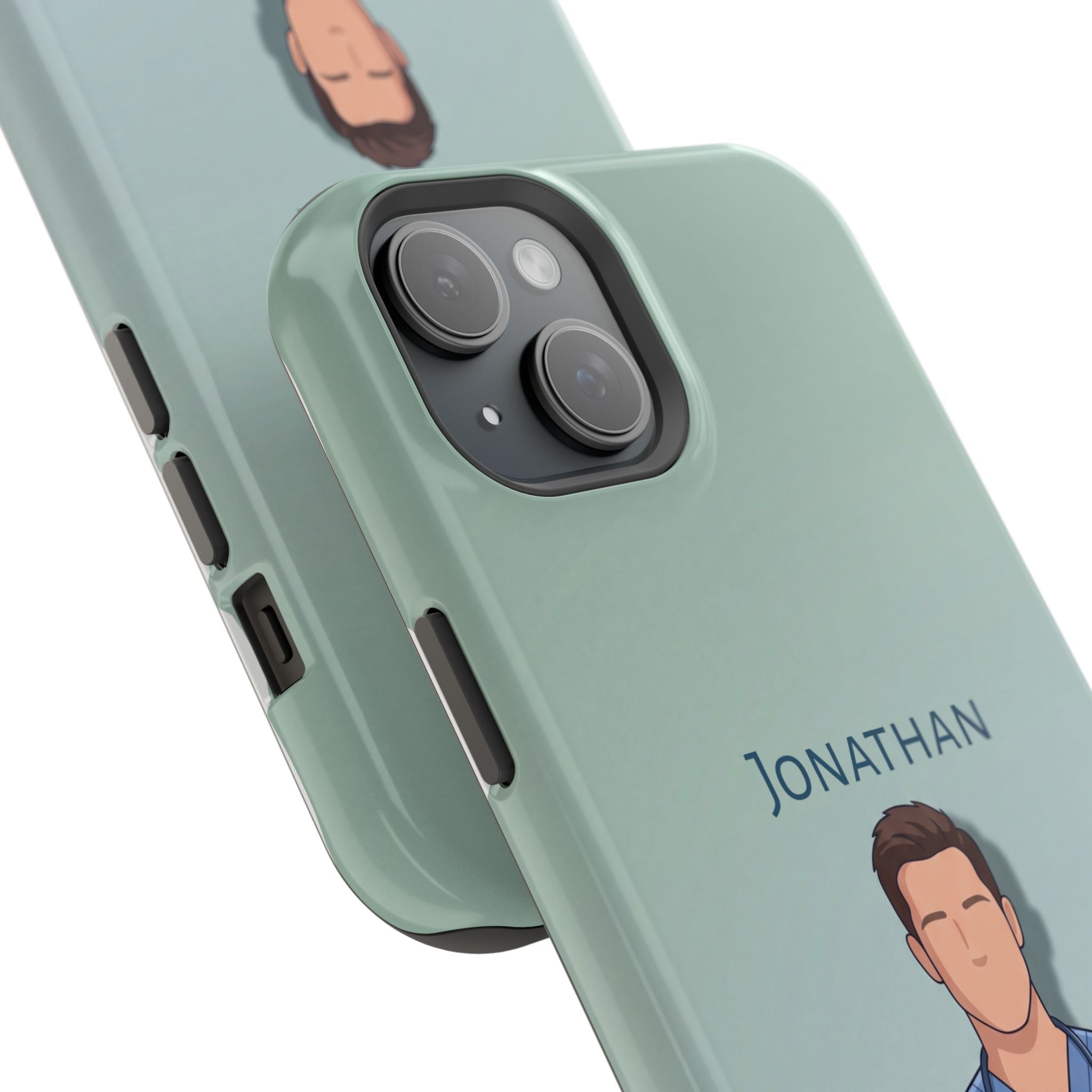 Personalized Nurse Portrait Phone Case — Impact-Resistant Wireless Charging Cover
