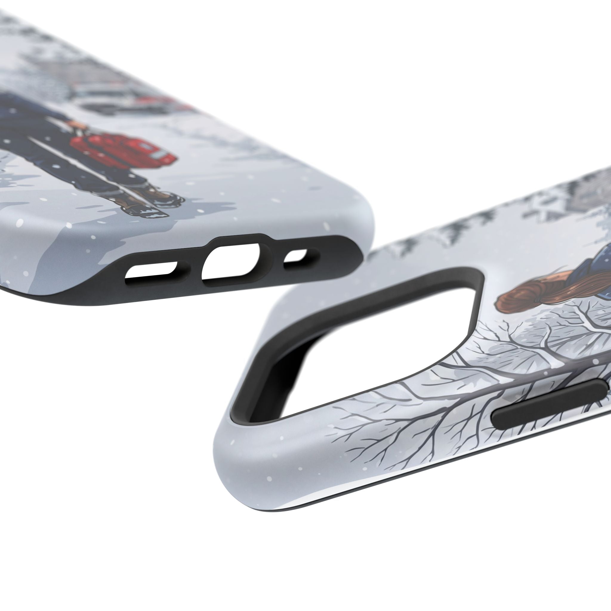 Paramedic/EMT Winter Phone Case — Magnetic Wireless Charging Cover