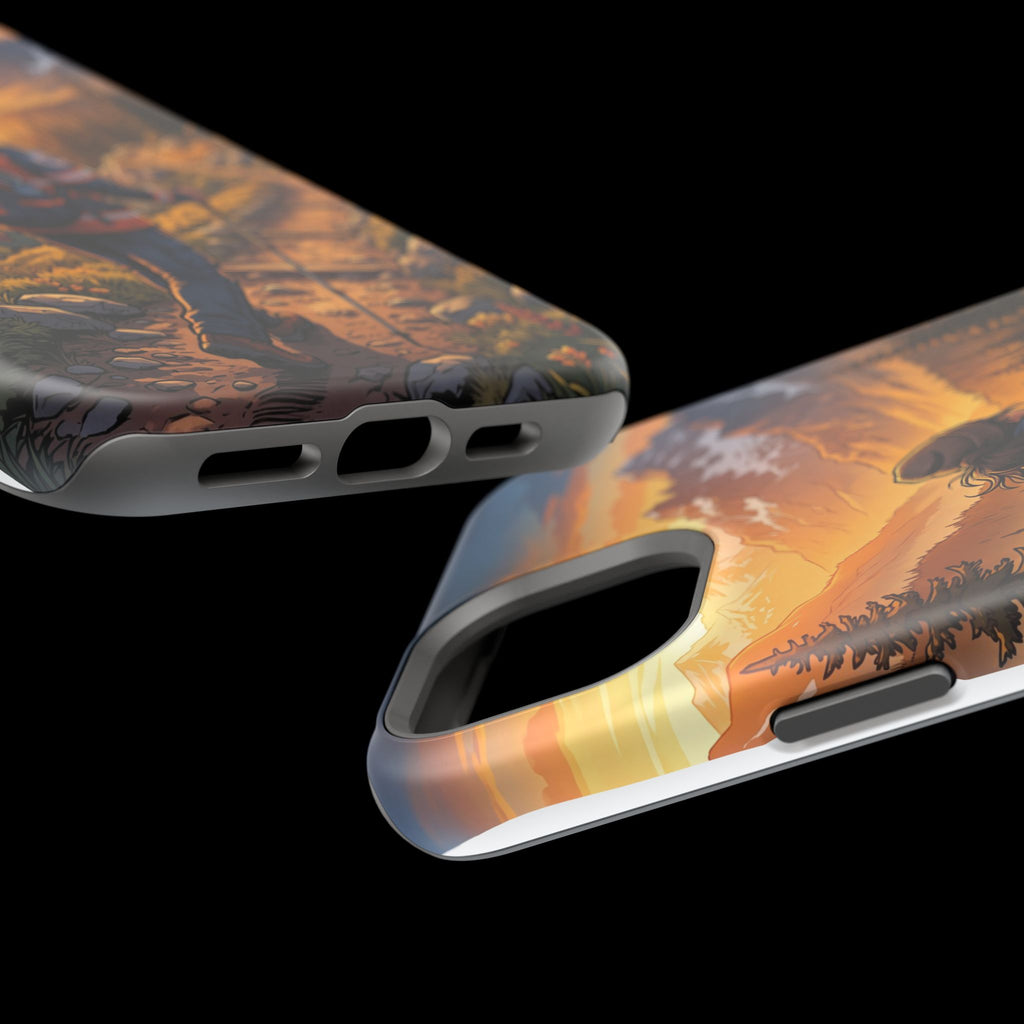 Paramedic/EMT Mountain Phone Case — Magnetic Wireless Charging Cover