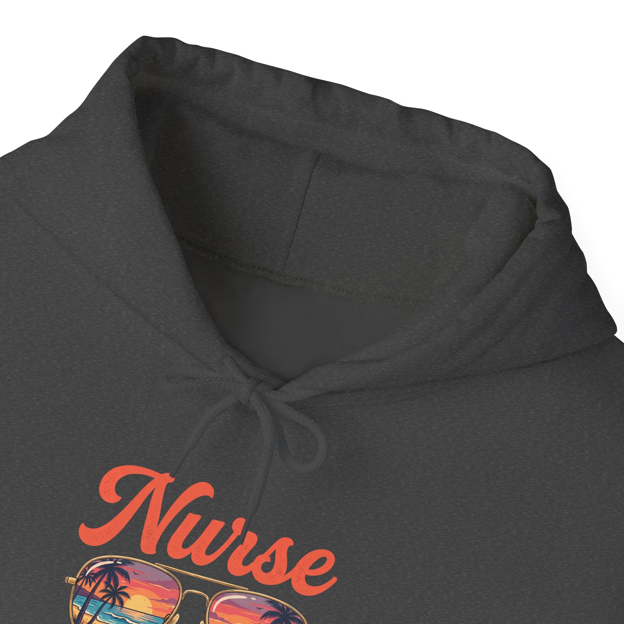 Nurse Off Duty Hoodie — Beach Vacation Nurse Graphic Pullover