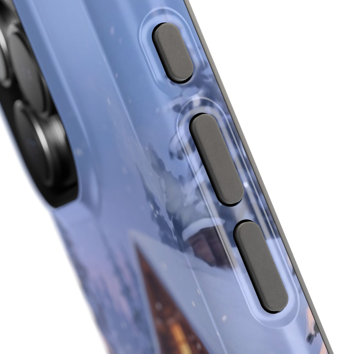 Personalized Dachshund Winter Cabin Phone Case — Wireless Charging Cover