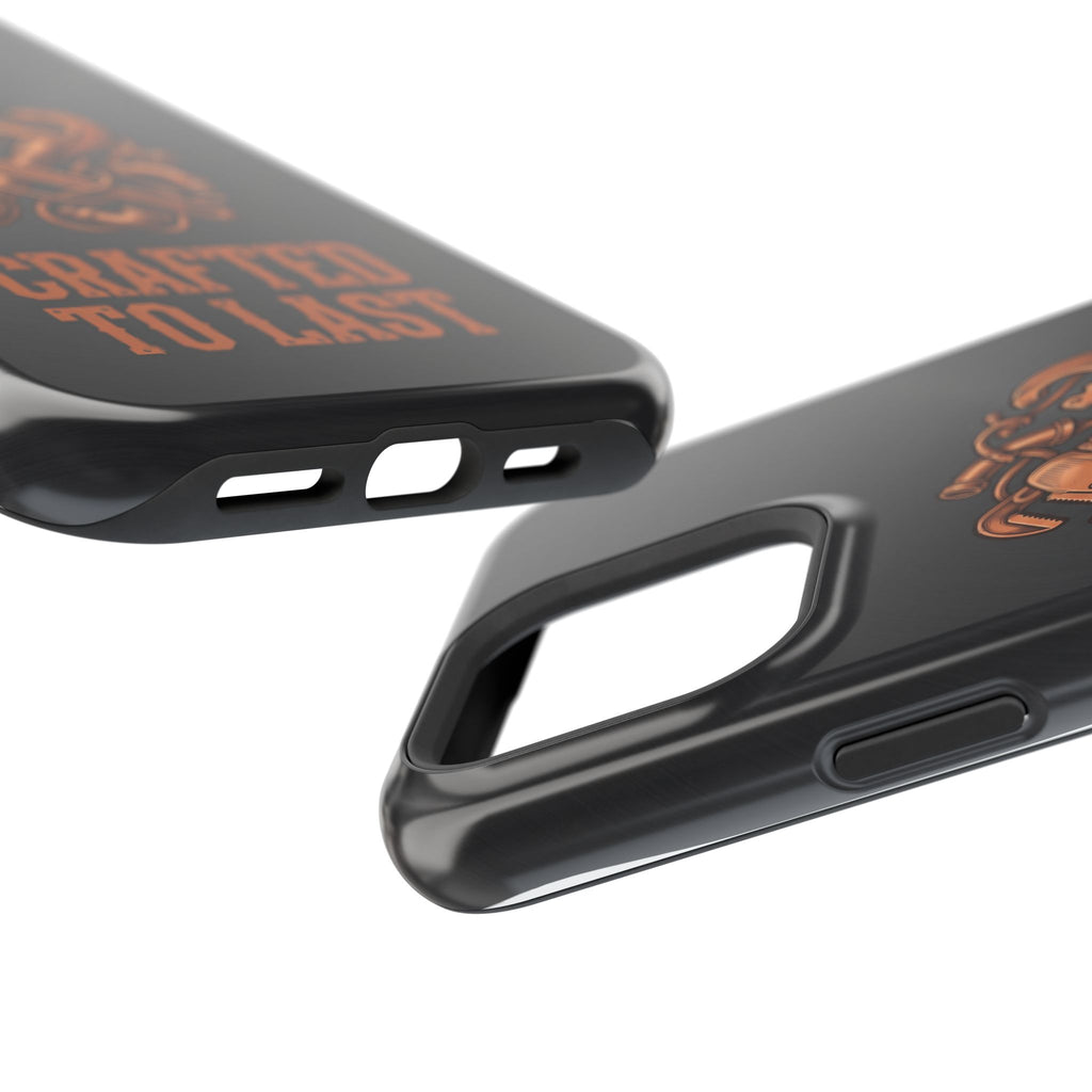 Crafted to Last Phone Case — Crossed Wrenches Wireless Charging Cover