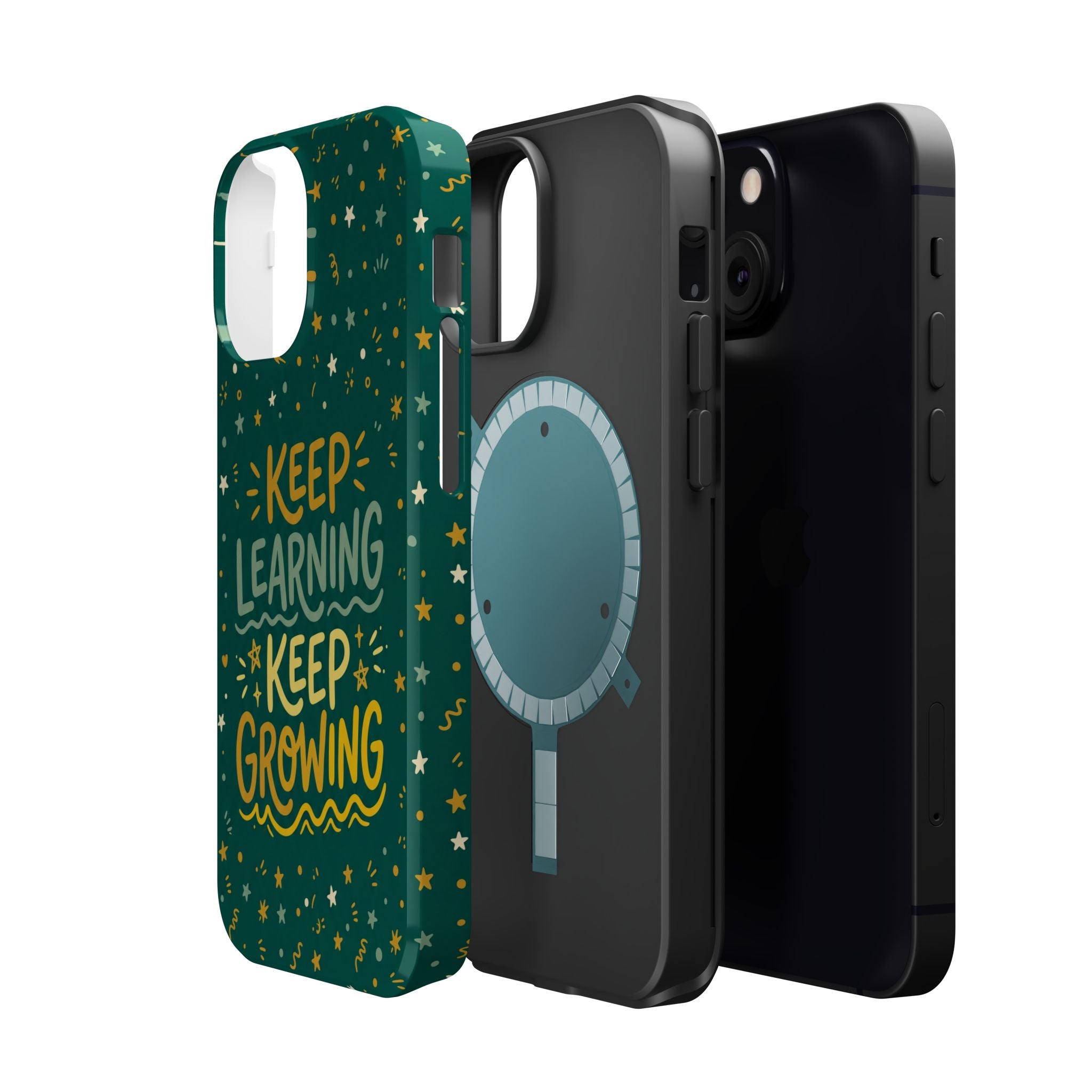 Keep Learning Keep Growing Teacher Phone Case — Wireless Charging Cover