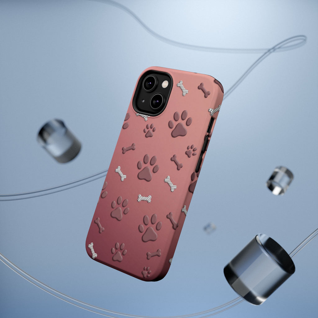 Paws & Bones Phone Case — Impact-Resistant Wireless Charging Cover