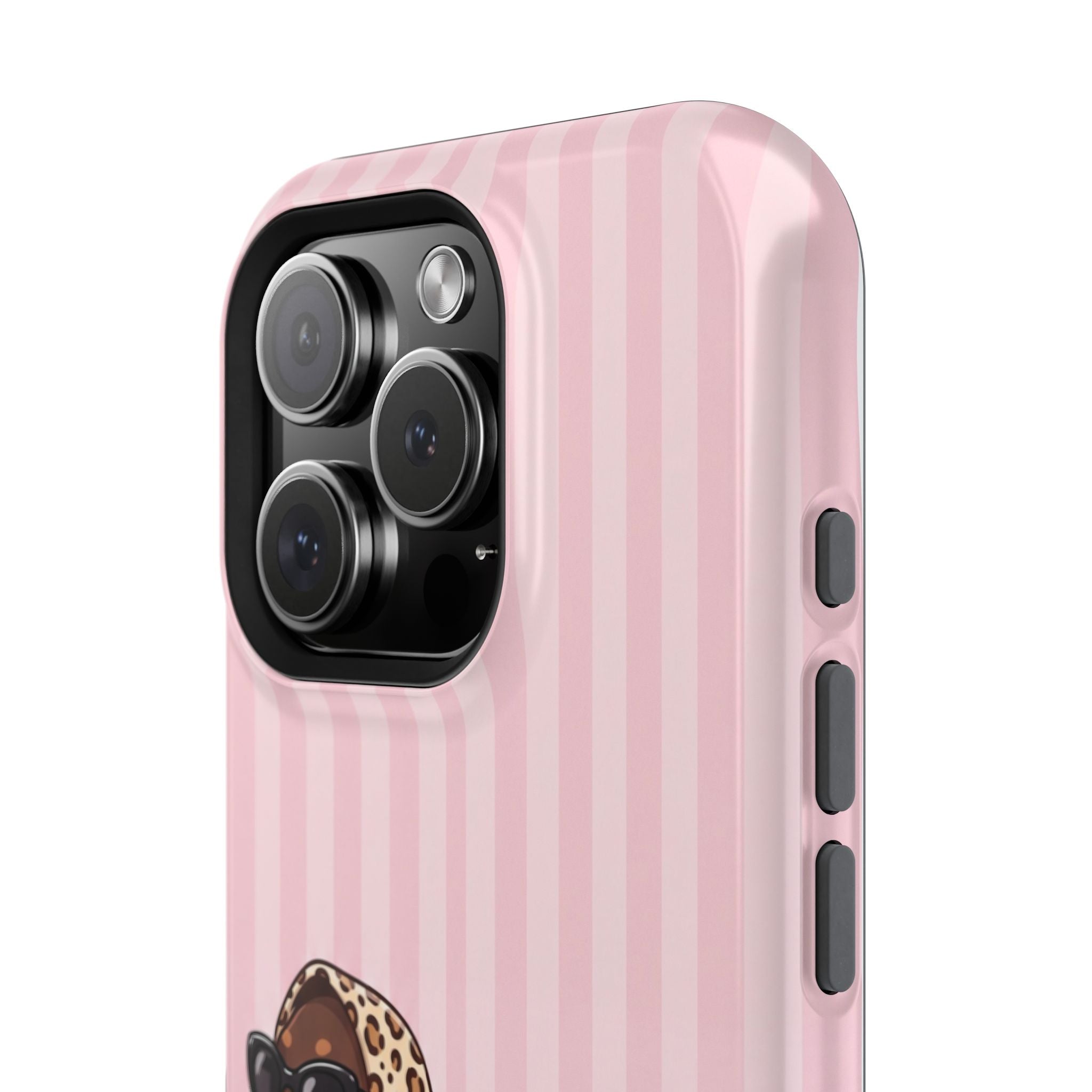 Preppy Dachshund Phone Case — Impact-Resistant Wireless Charging Cover