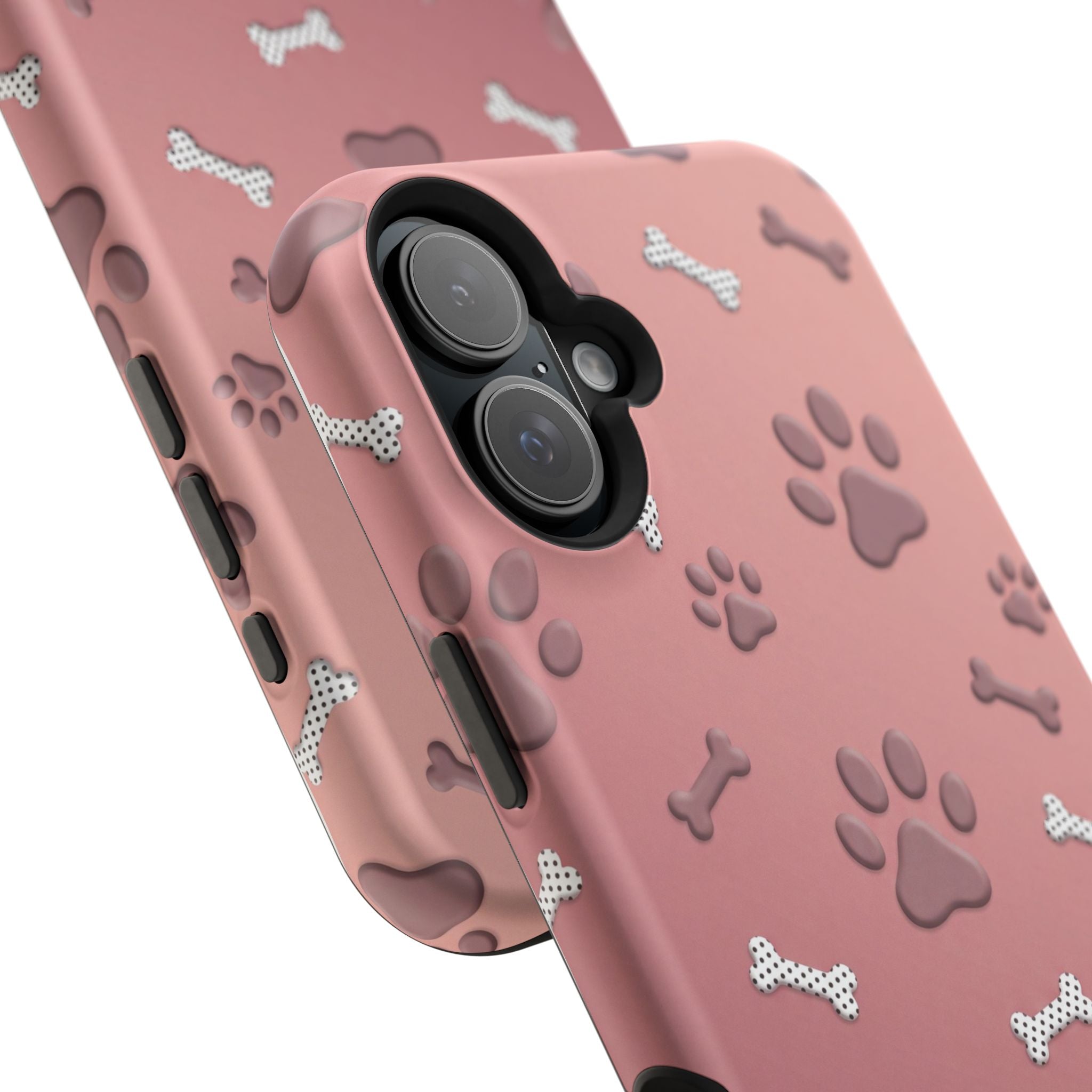 Paws & Bones Phone Case — Impact-Resistant Wireless Charging Cover