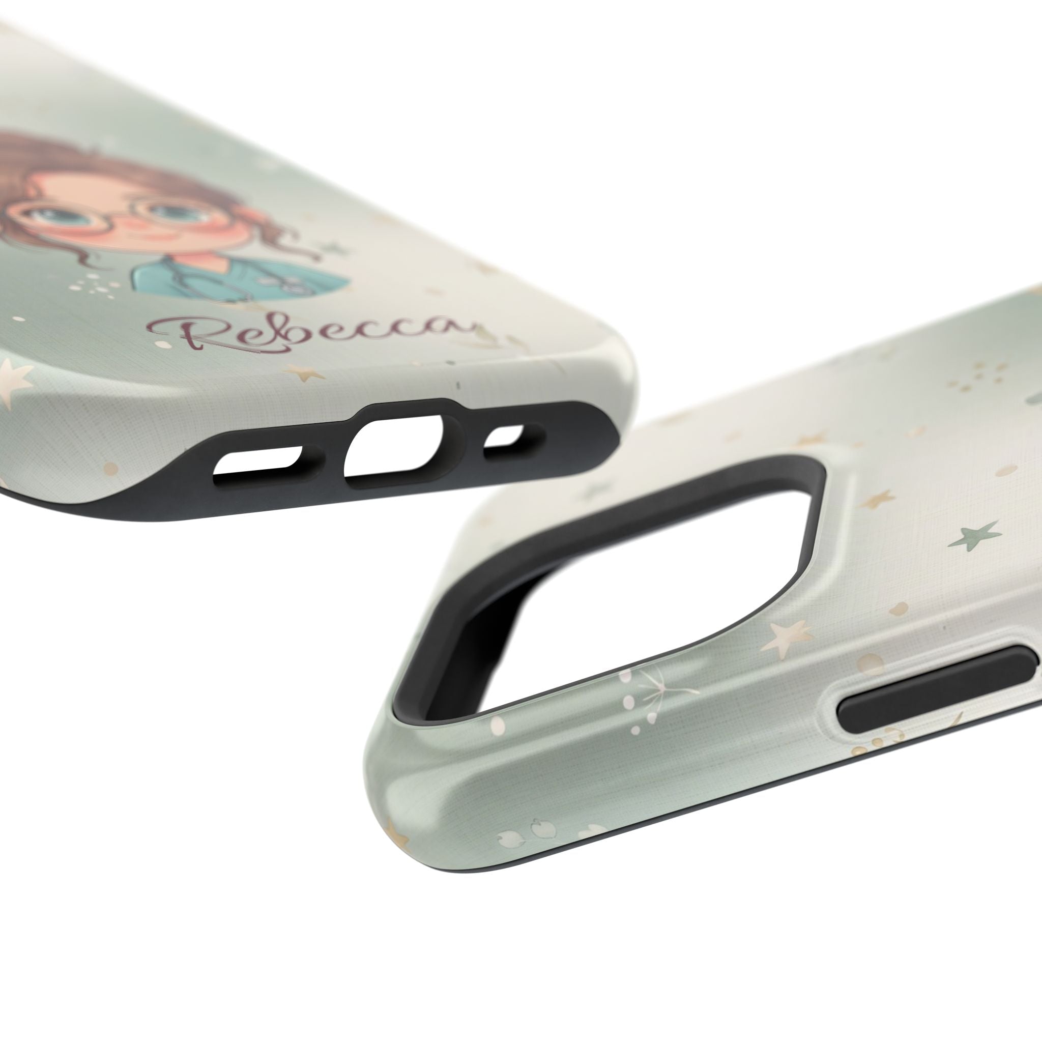 Personalized Starry Nurse Phone Case — Wireless Charging Cover