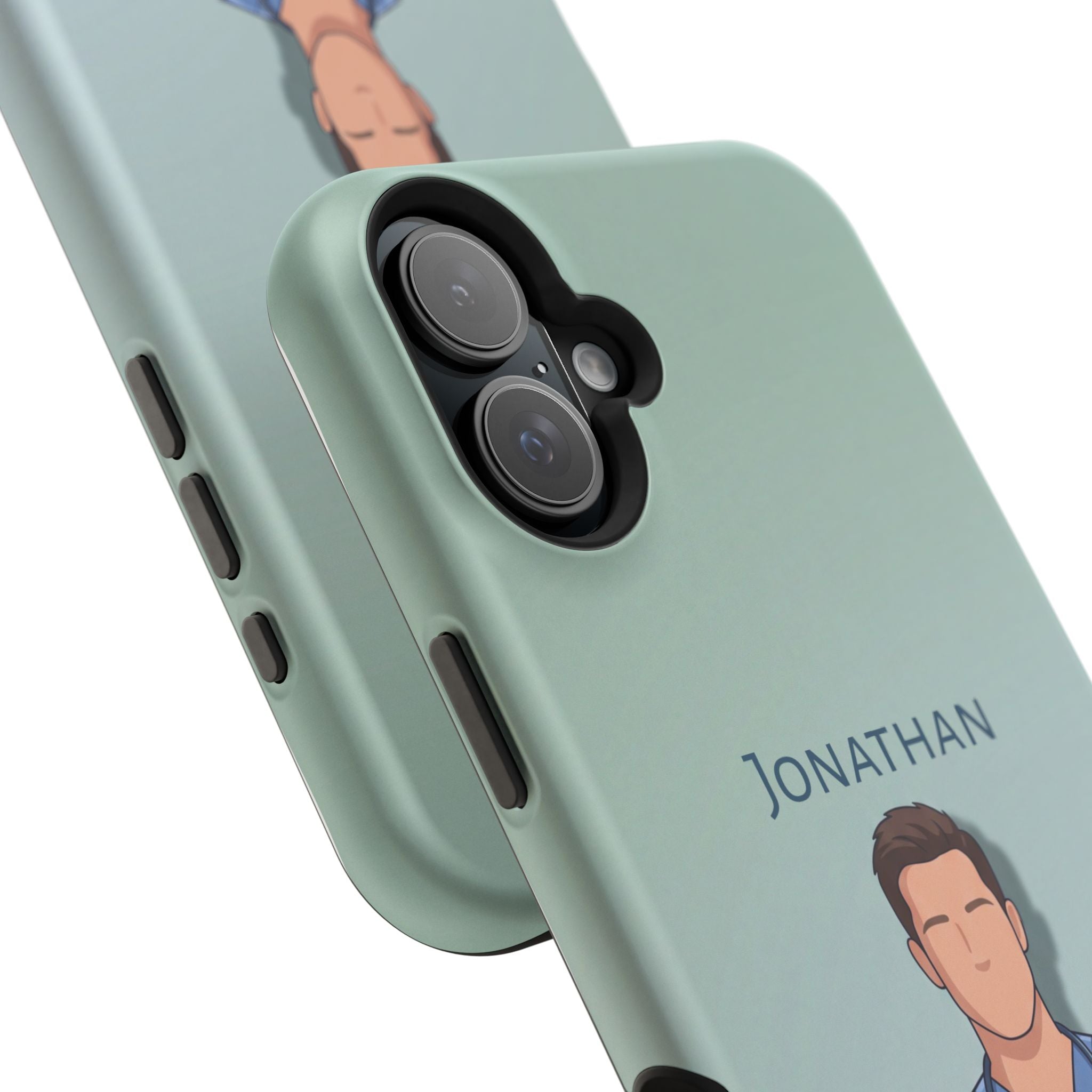 Personalized Nurse Portrait Phone Case — Impact-Resistant Wireless Charging Cover