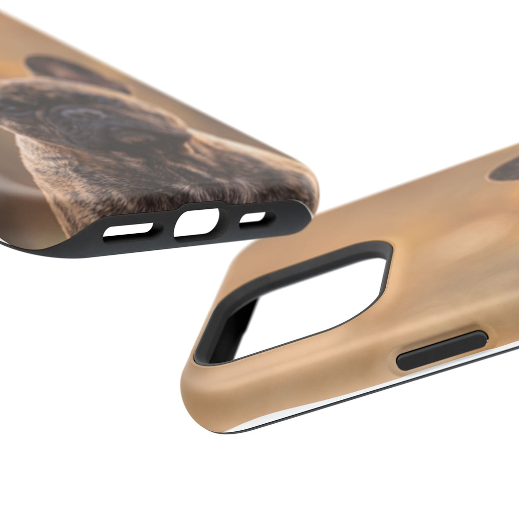 Brindle French Bulldog Phone Case — Impact-Resistant Wireless Charging Cover