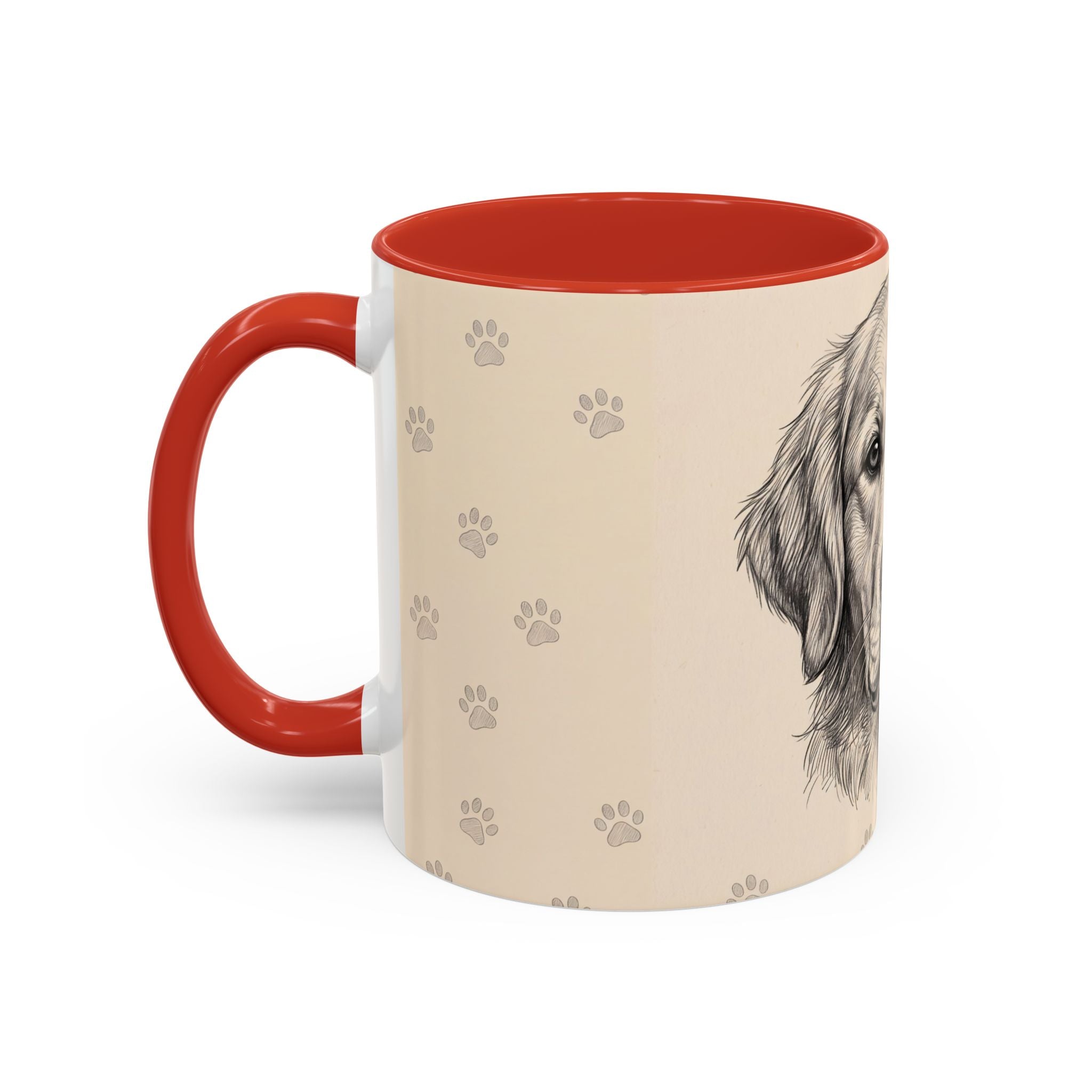 Golden Retriever Sketch Mug | Golden Retriever Lover Gift | Pencil Art Dog Coffee Mug