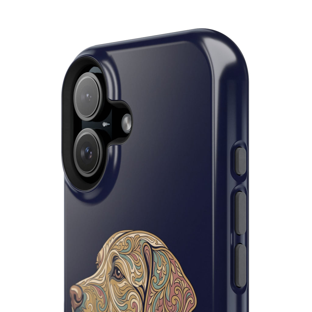 Paisley Labrador Phone Case — Tough Magnetic Case with Wireless Charging