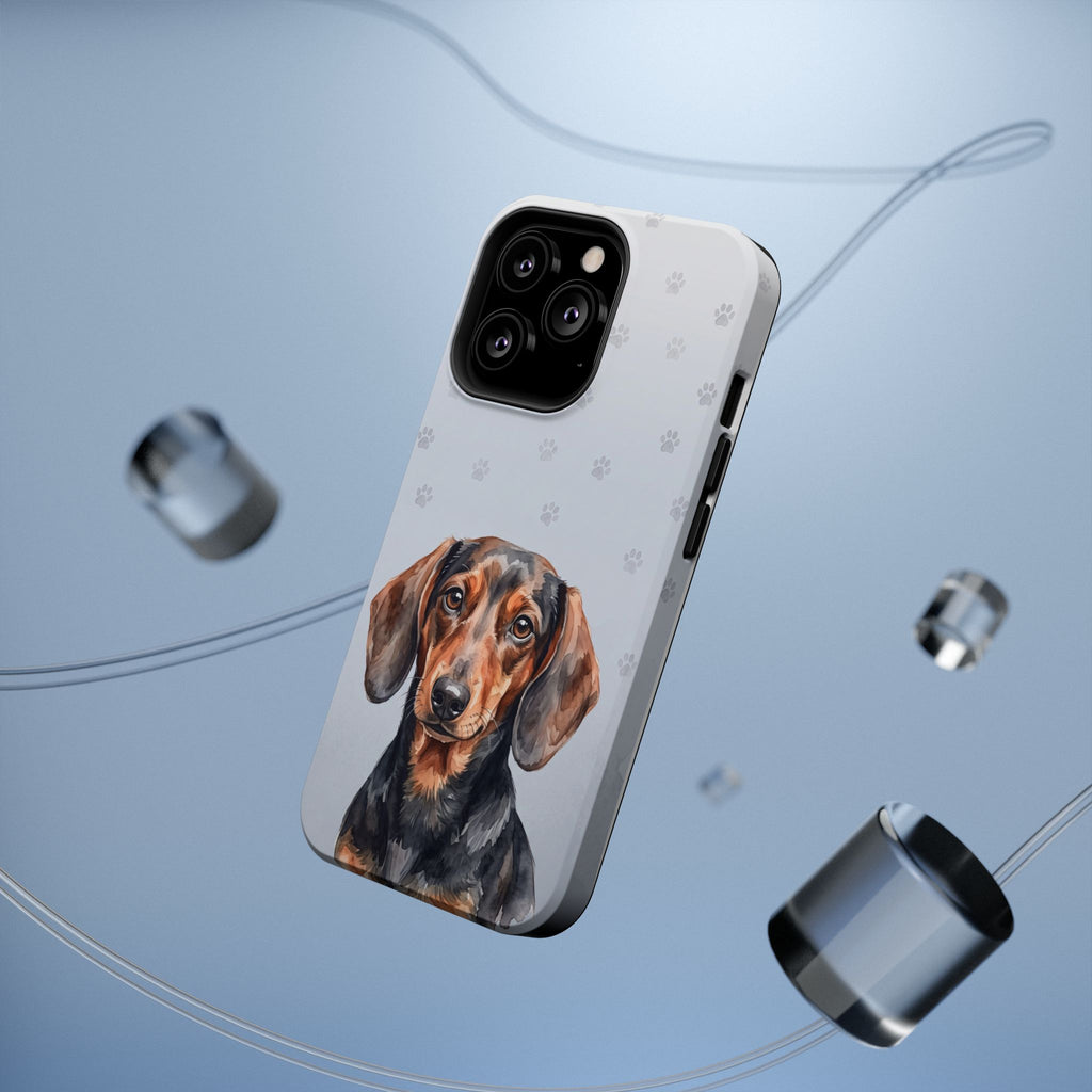 Dachshund Watercolor Portrait Phone Case | Elegant Sausage Dog Art Print | iPhone & Samsung
