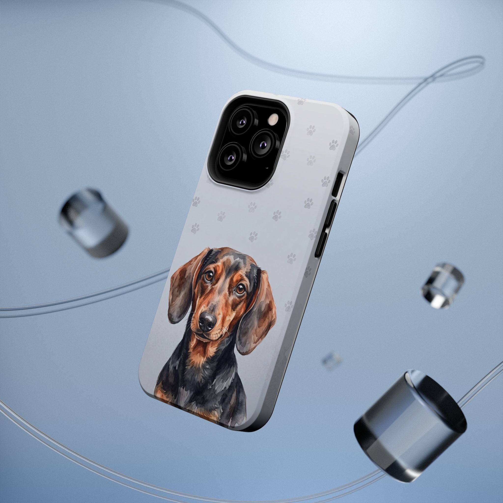 Dachshund Watercolor Portrait Phone Case | Elegant Sausage Dog Art Print | iPhone & Samsung