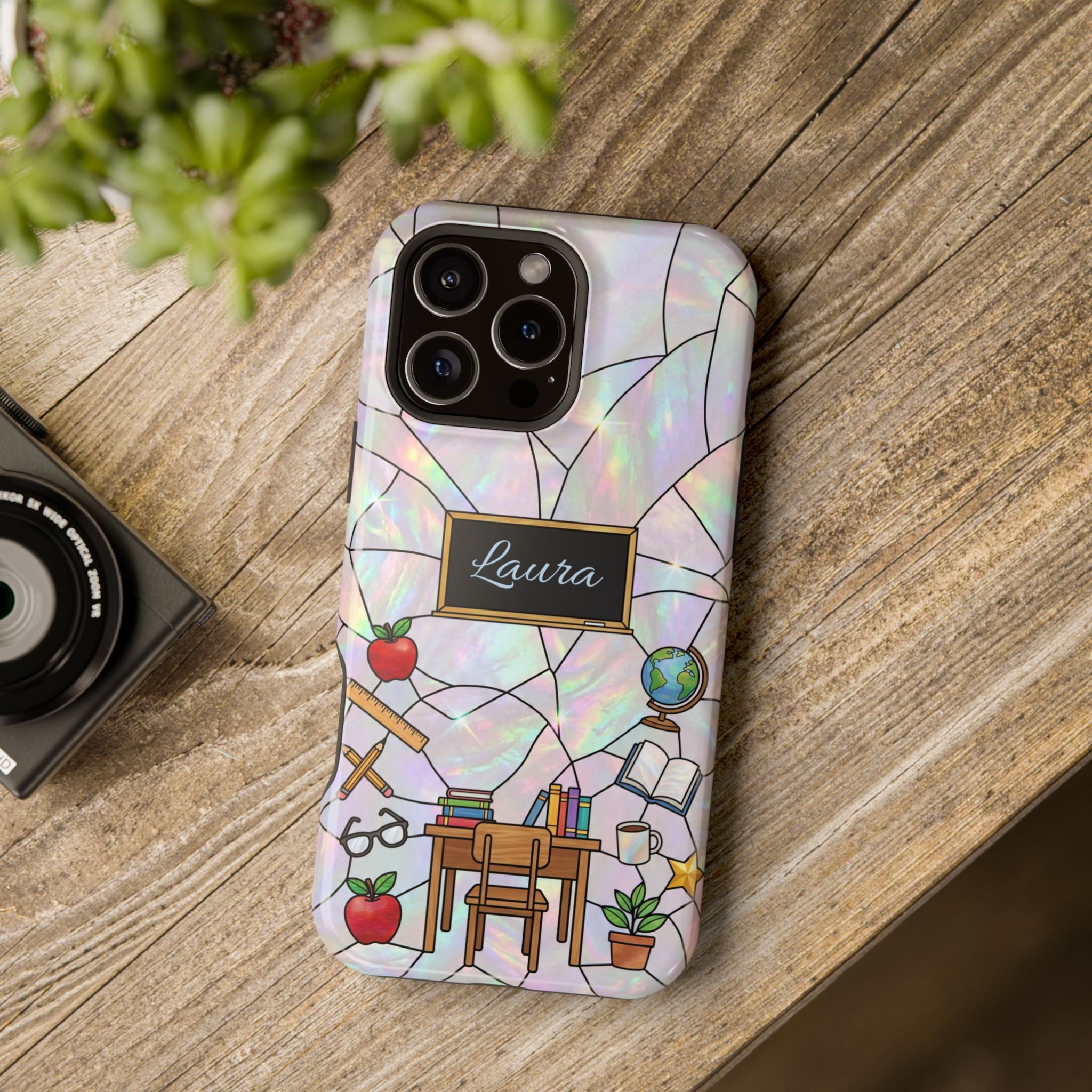 Personalized Teacher Phone Case — Impact-Resistant Wireless Charging Cover