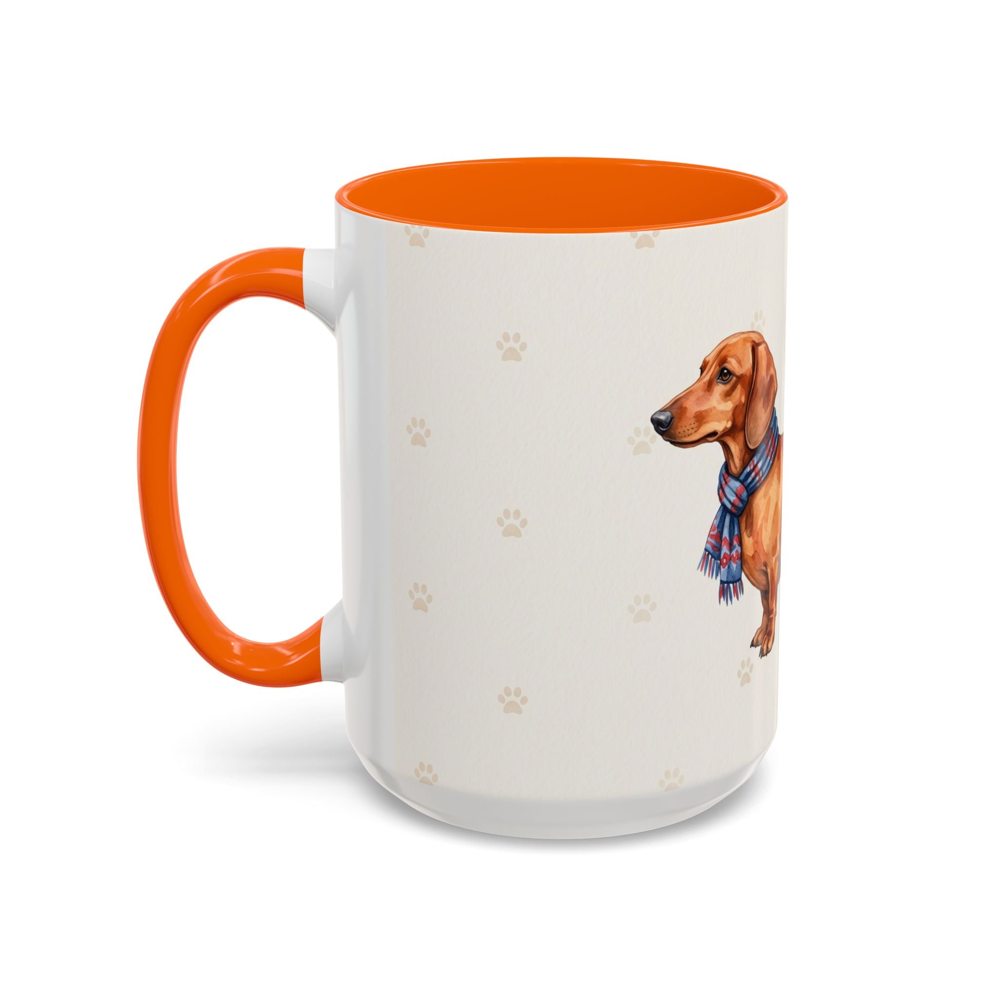 Dachshund Lover Mug – Wiener Dog with Scarf, Cute Watercolor Dachshund Gift Mug