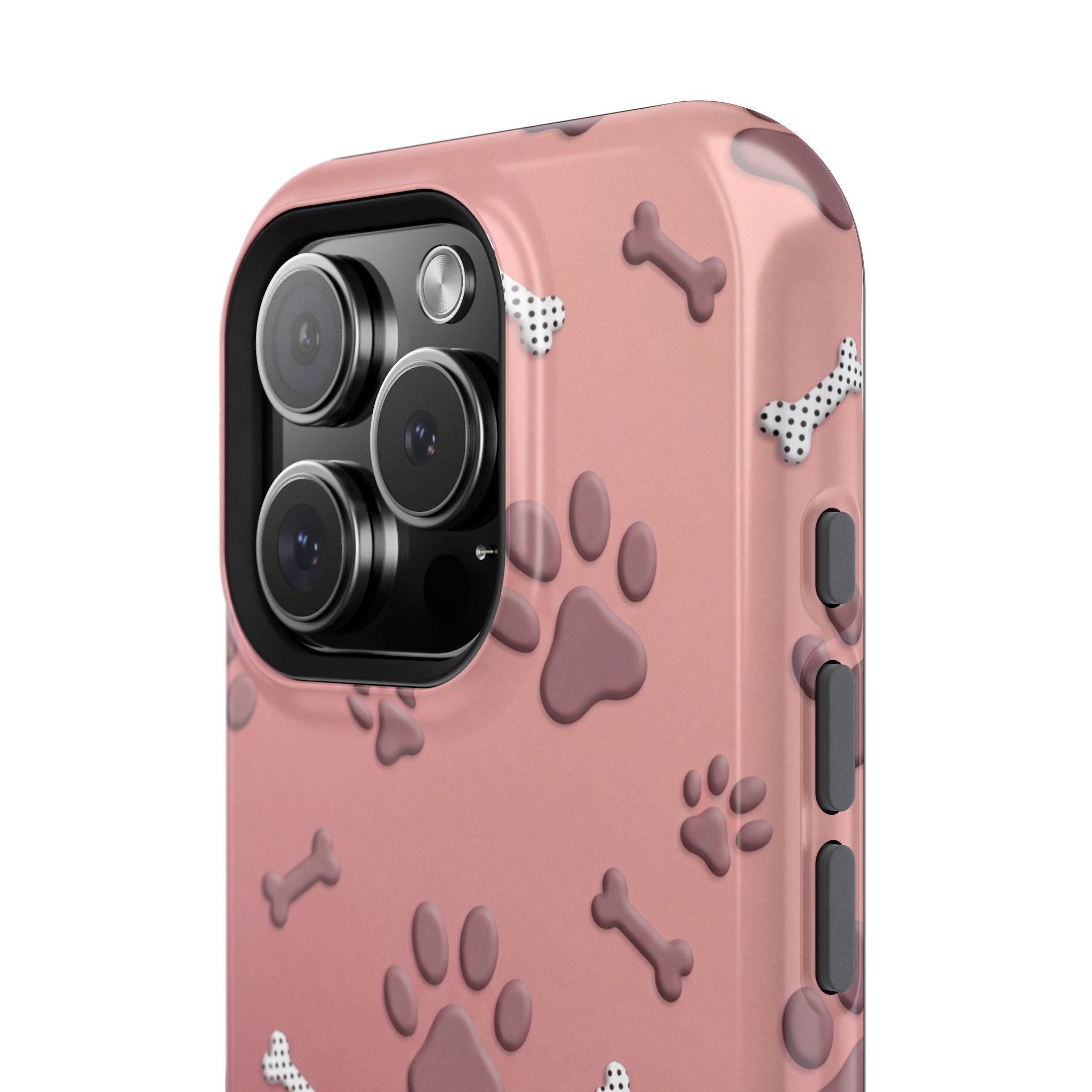 Paws & Bones Phone Case — Impact-Resistant Wireless Charging Cover