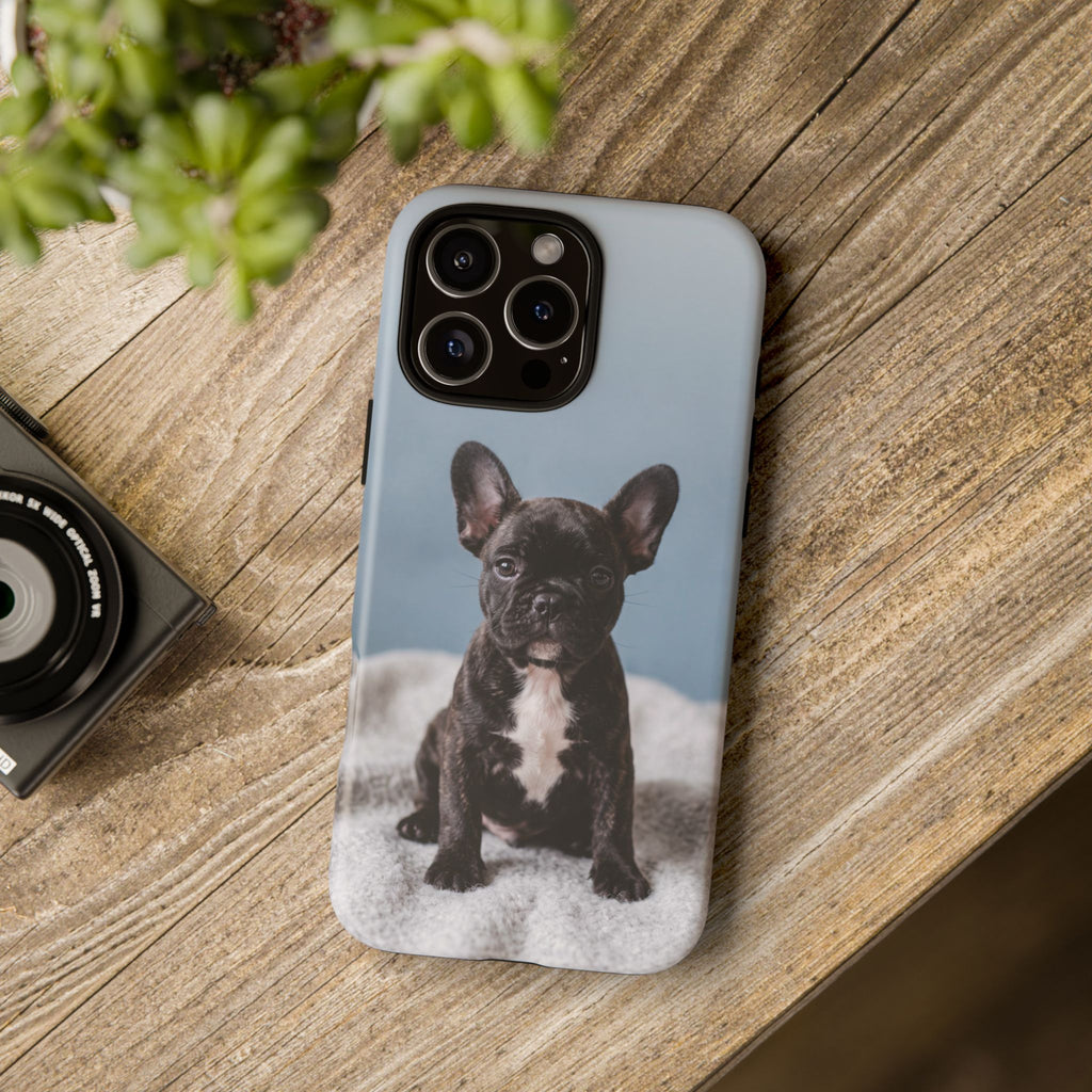 French Bulldog Puppy Phone Case | Adorable Brindle Frenchie Portrait | Samsung & iPhone
