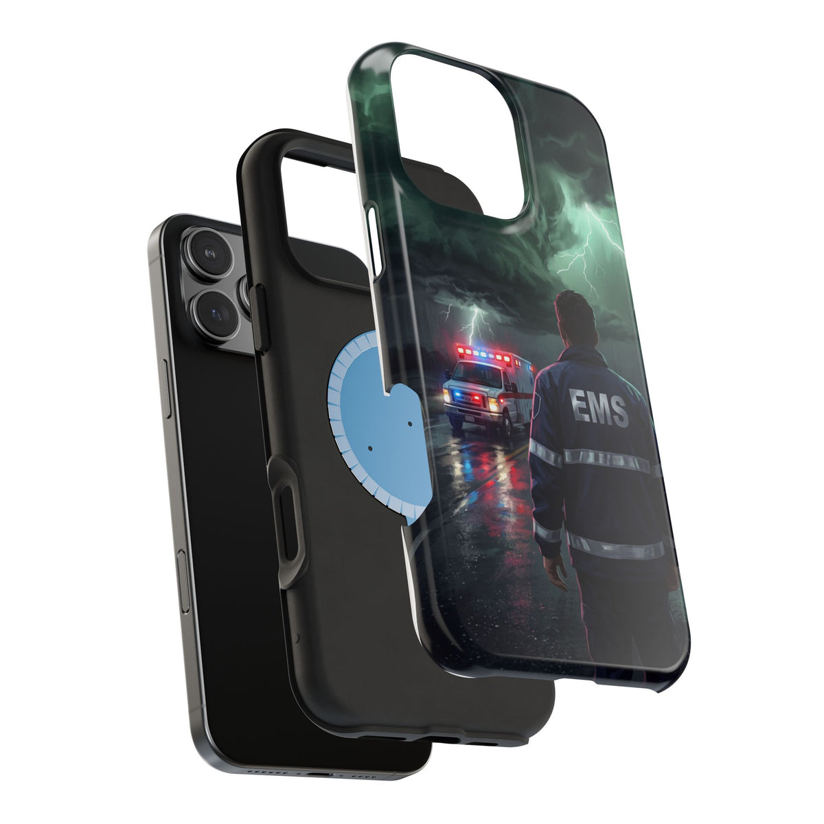 EMS Green Storm City Phone Case — Magnetic Wireless Charging Cover