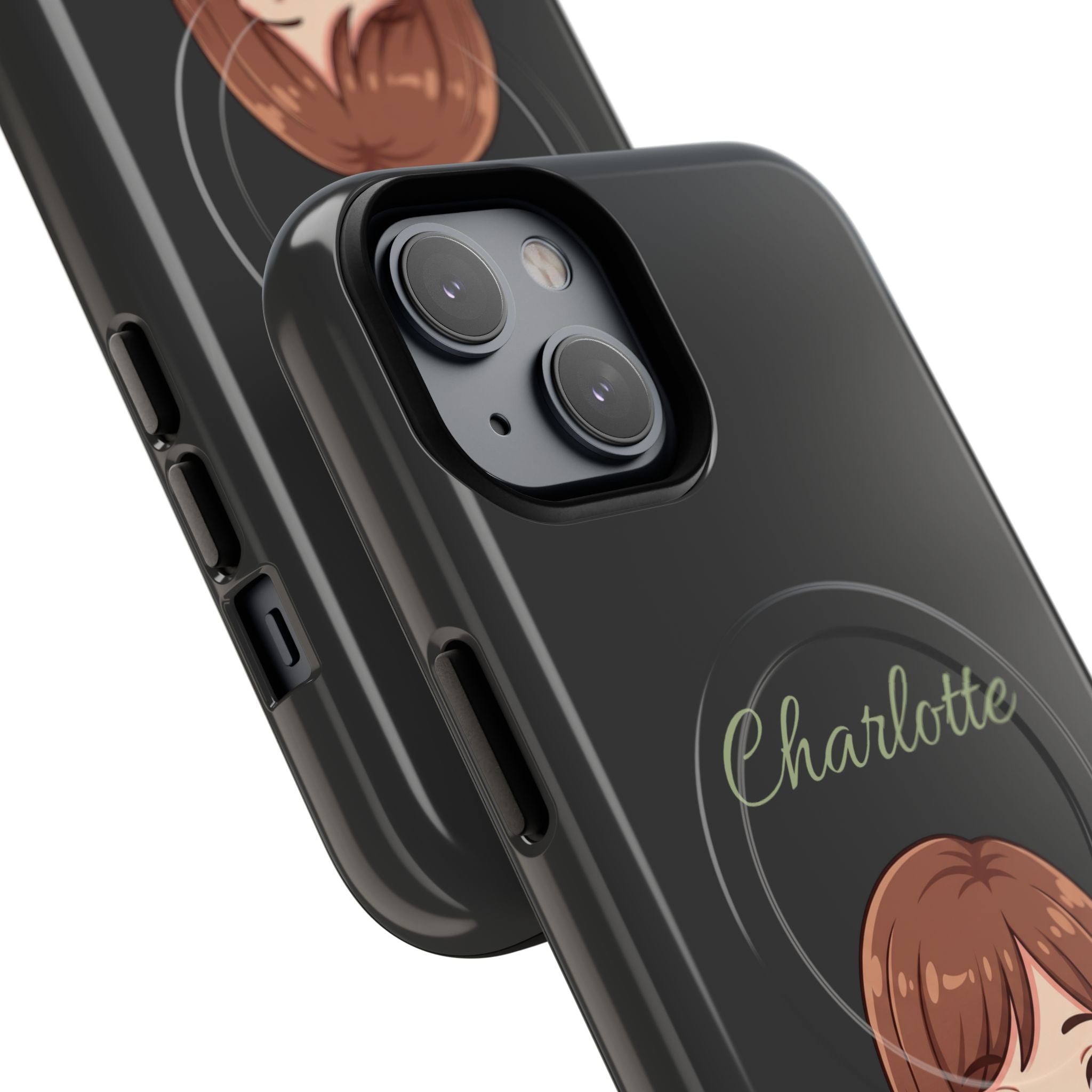 Personalized Tough Magnetic Phone Case | With Custom Name – Cute Illustrated Nurse Character Case for iPhones