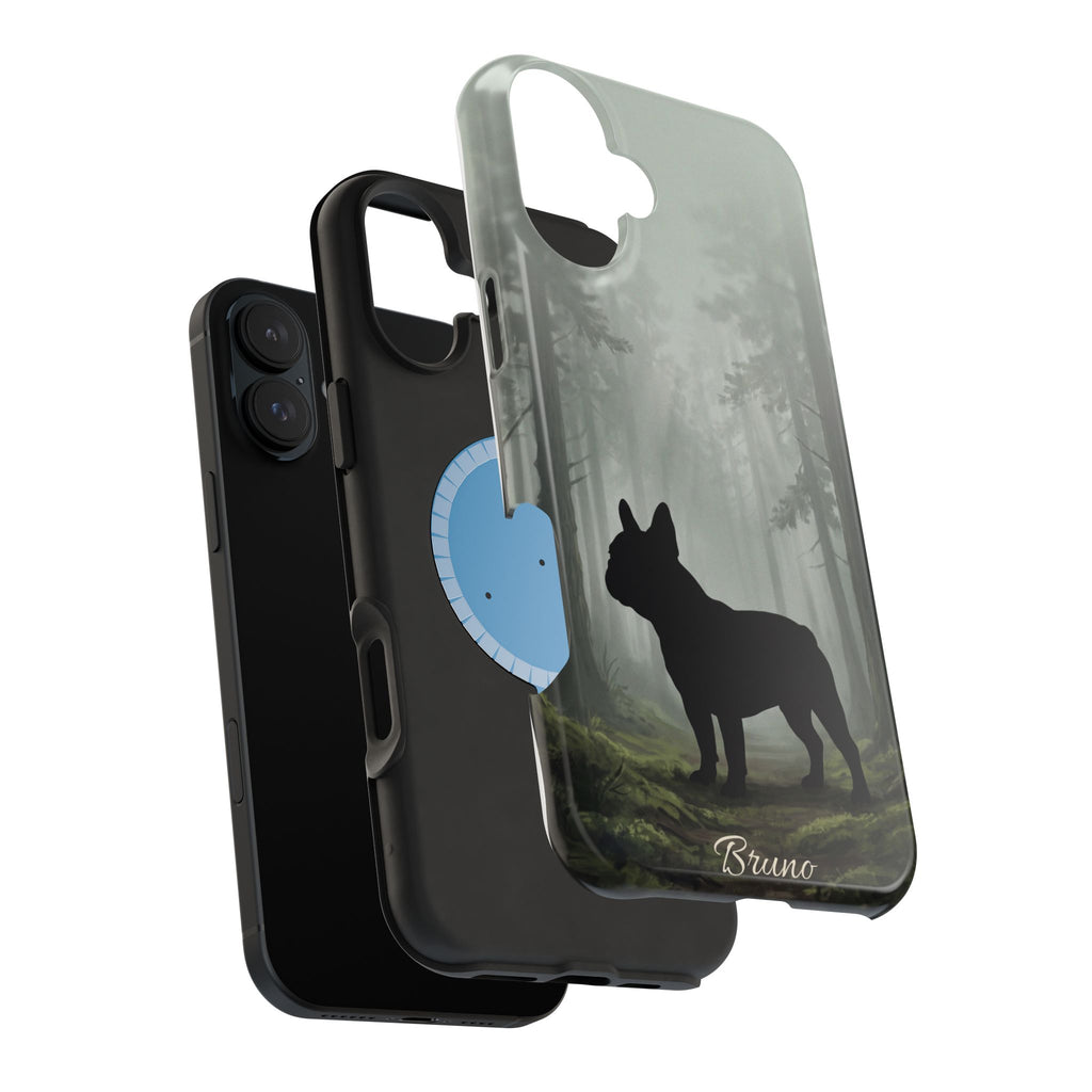 Personalized French Bulldog Misty Forest Phone Case — Wireless Charging Cover