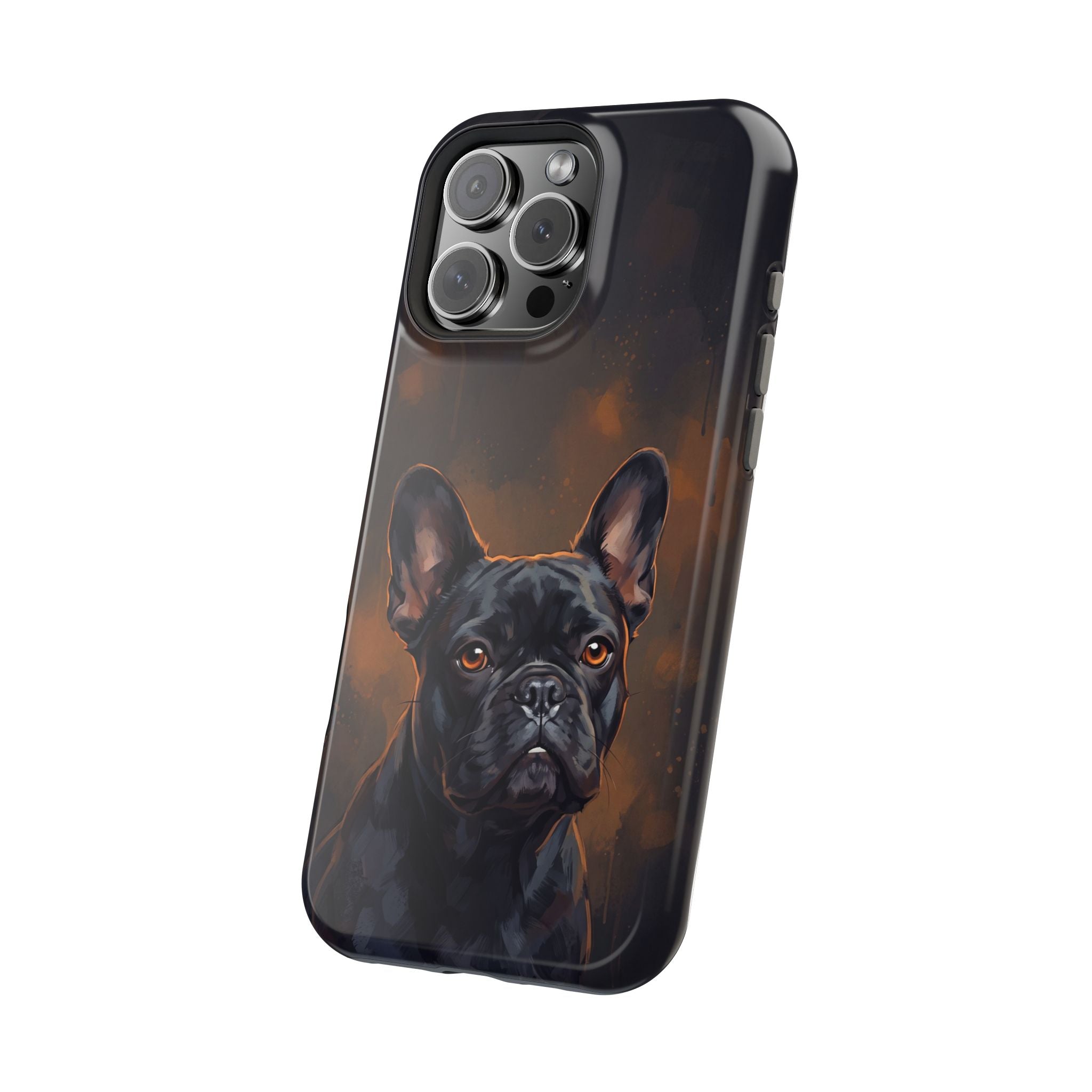 French Bulldog Portrait Phone Case — Impact-Resistant Wireless Charging Cover