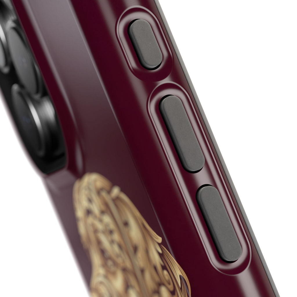 Personalized Gold Filigree Labrador Phone Case — Tough Magnetic Case with Wireless Charging