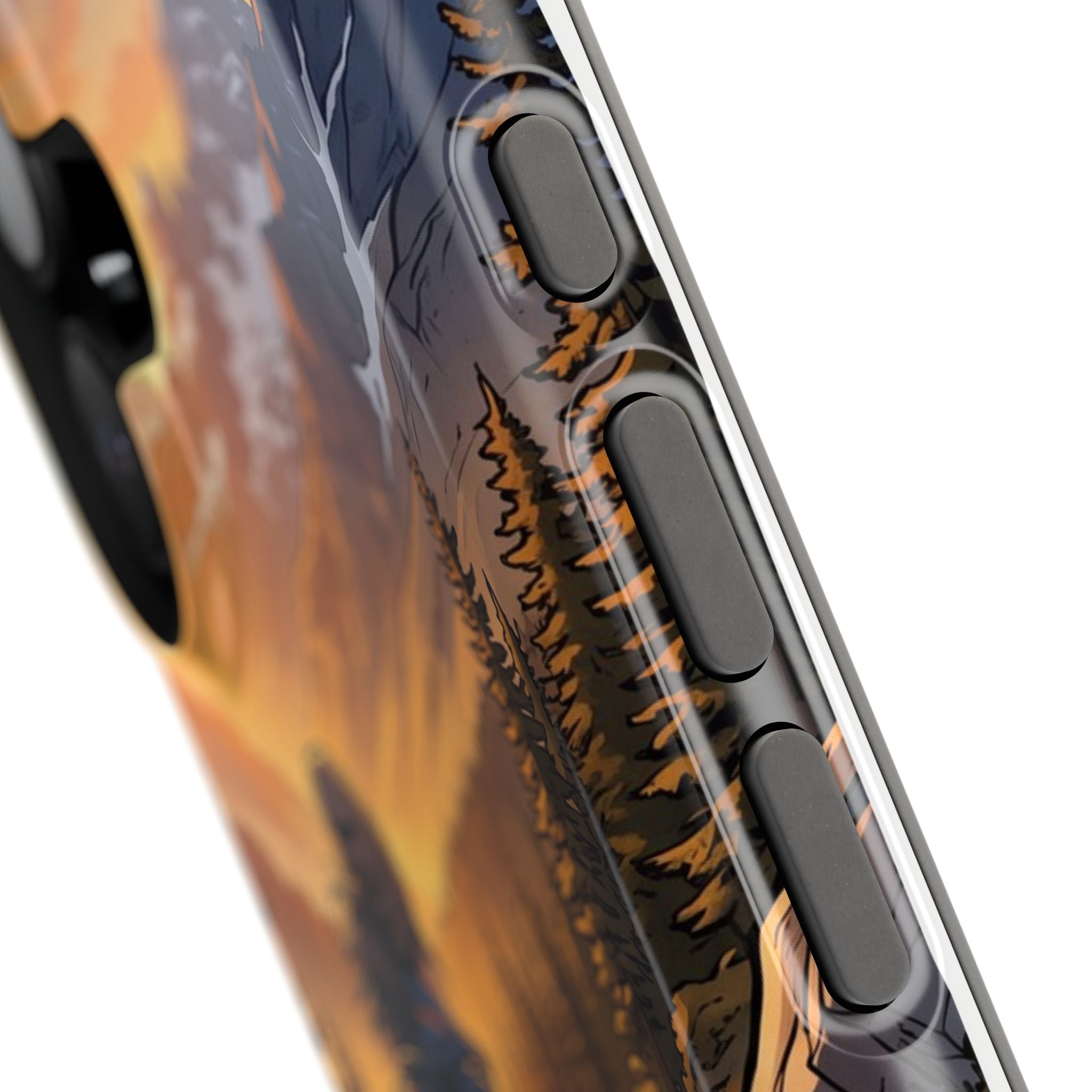 Paramedic/EMT Mountain Phone Case — Magnetic Wireless Charging Cover