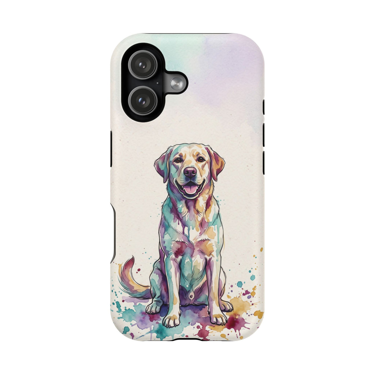 Watercolor Labrador Phone Case — Tough Magnetic Case with Wireless Charging