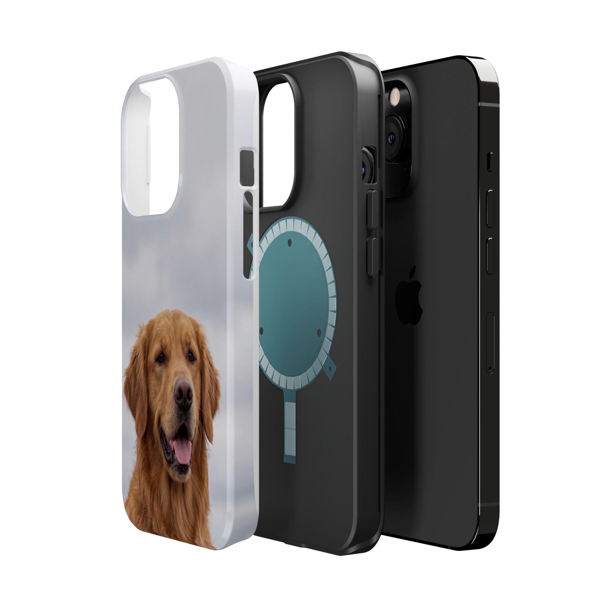 Golden Retriever Phone Case — Impact-Resistant Wireless Charging Cover