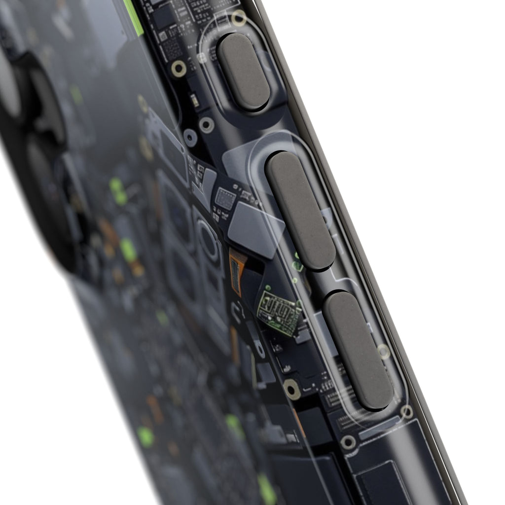 Circuit Core Phone Case — Motherboard Print Wireless Charging Cover