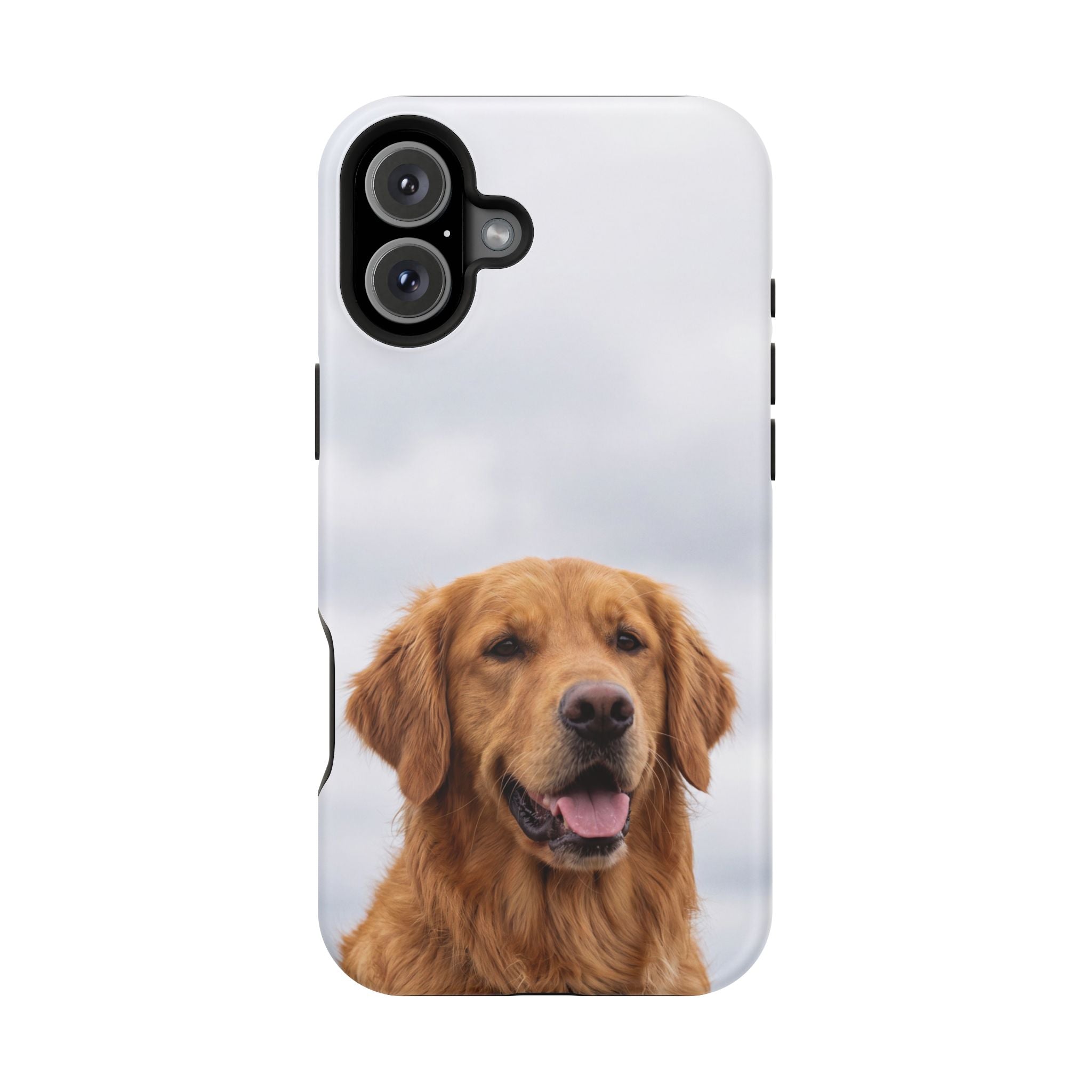 Golden Retriever Phone Case — Impact-Resistant Wireless Charging Cover