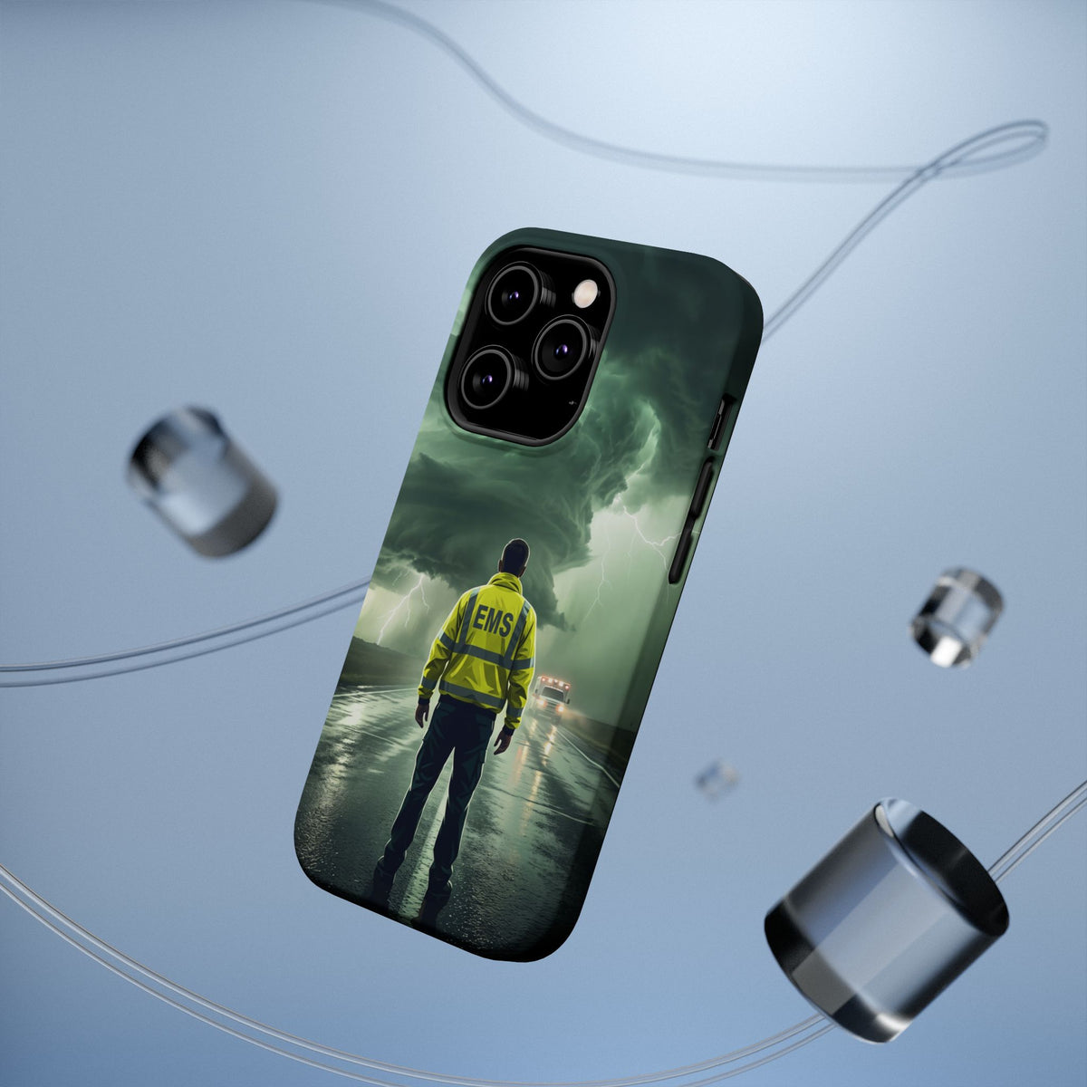 EMS Green Storm Phone Case — Magnetic Wireless Charging Cover