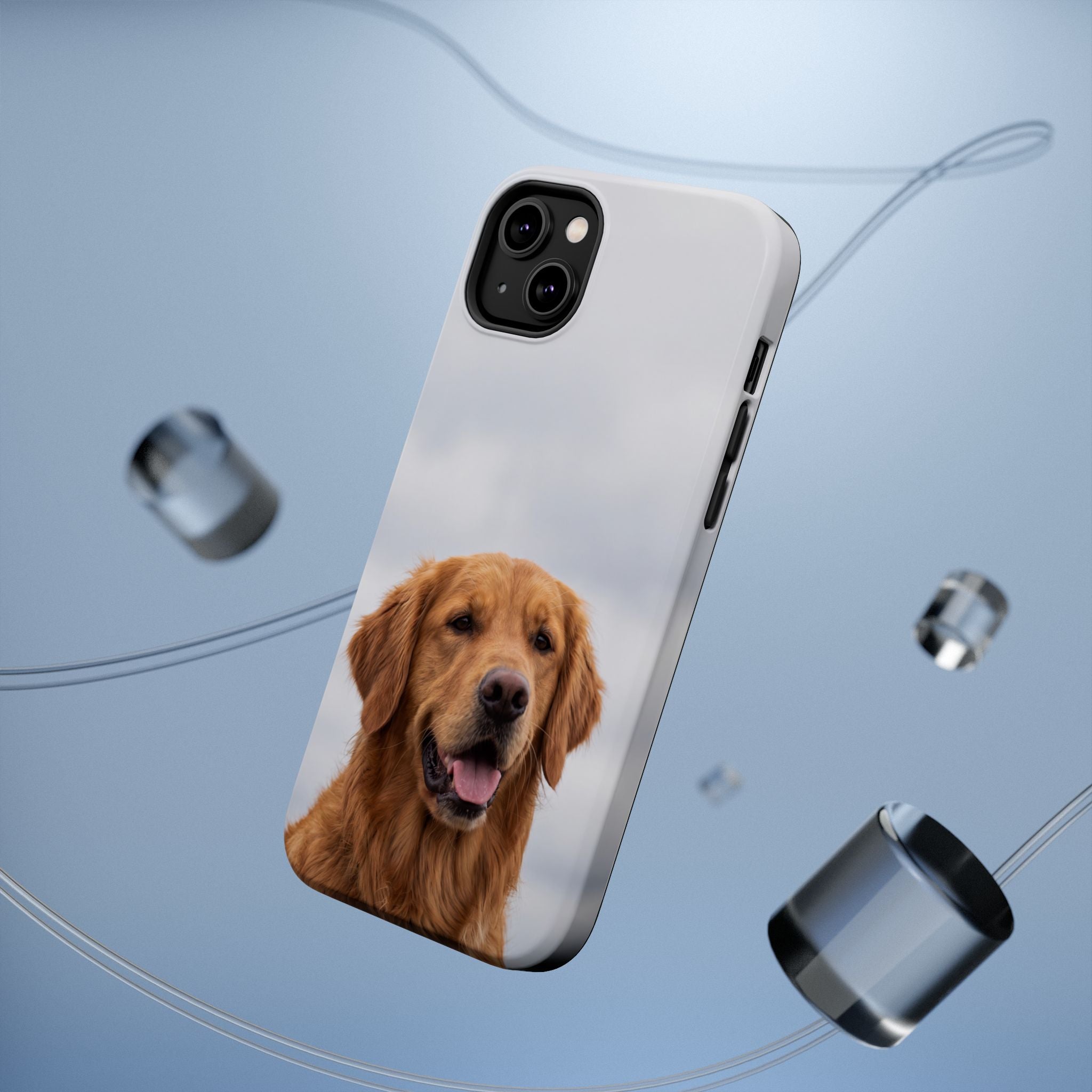 Golden Retriever Phone Case — Impact-Resistant Wireless Charging Cover