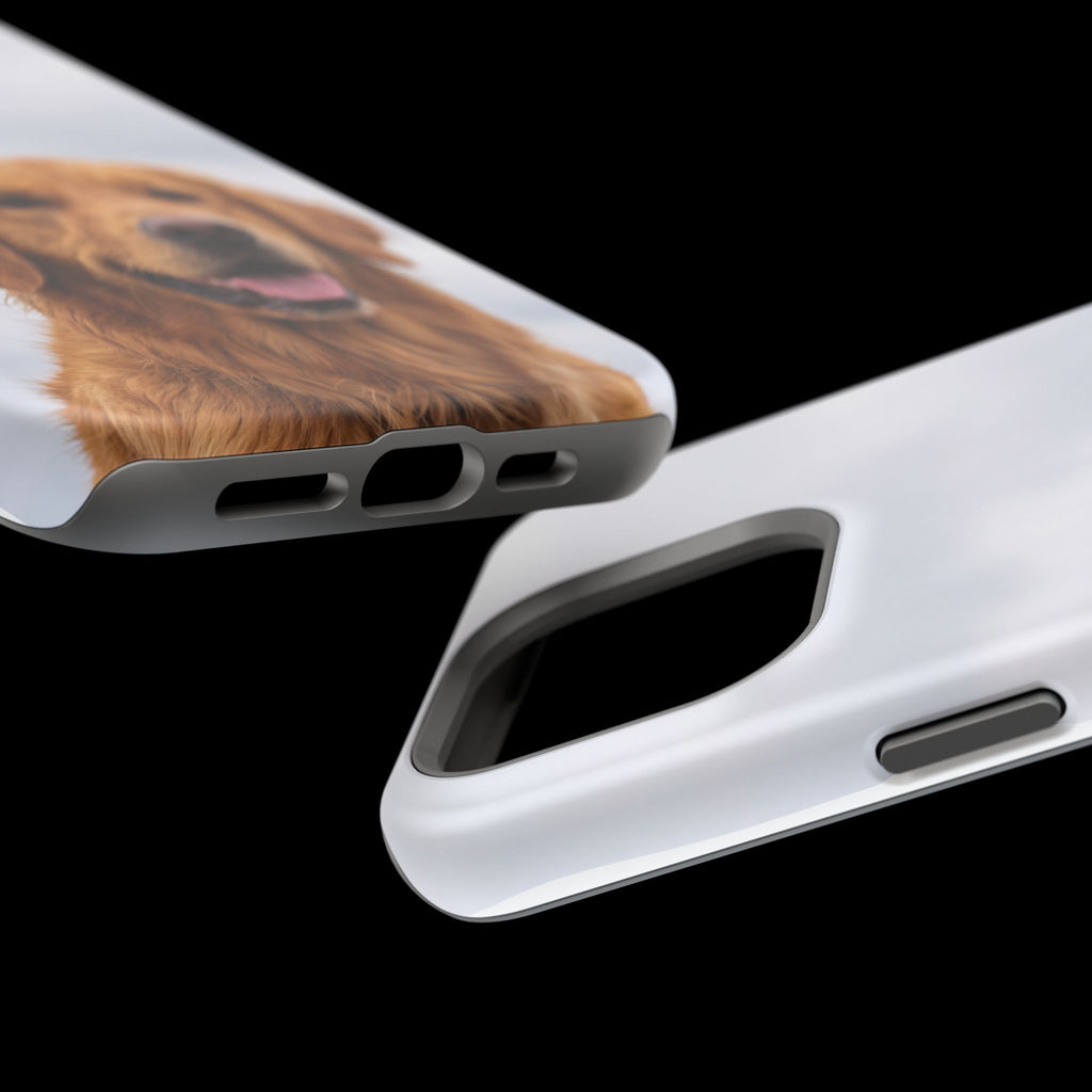 Golden Retriever Phone Case — Impact-Resistant Wireless Charging Cover