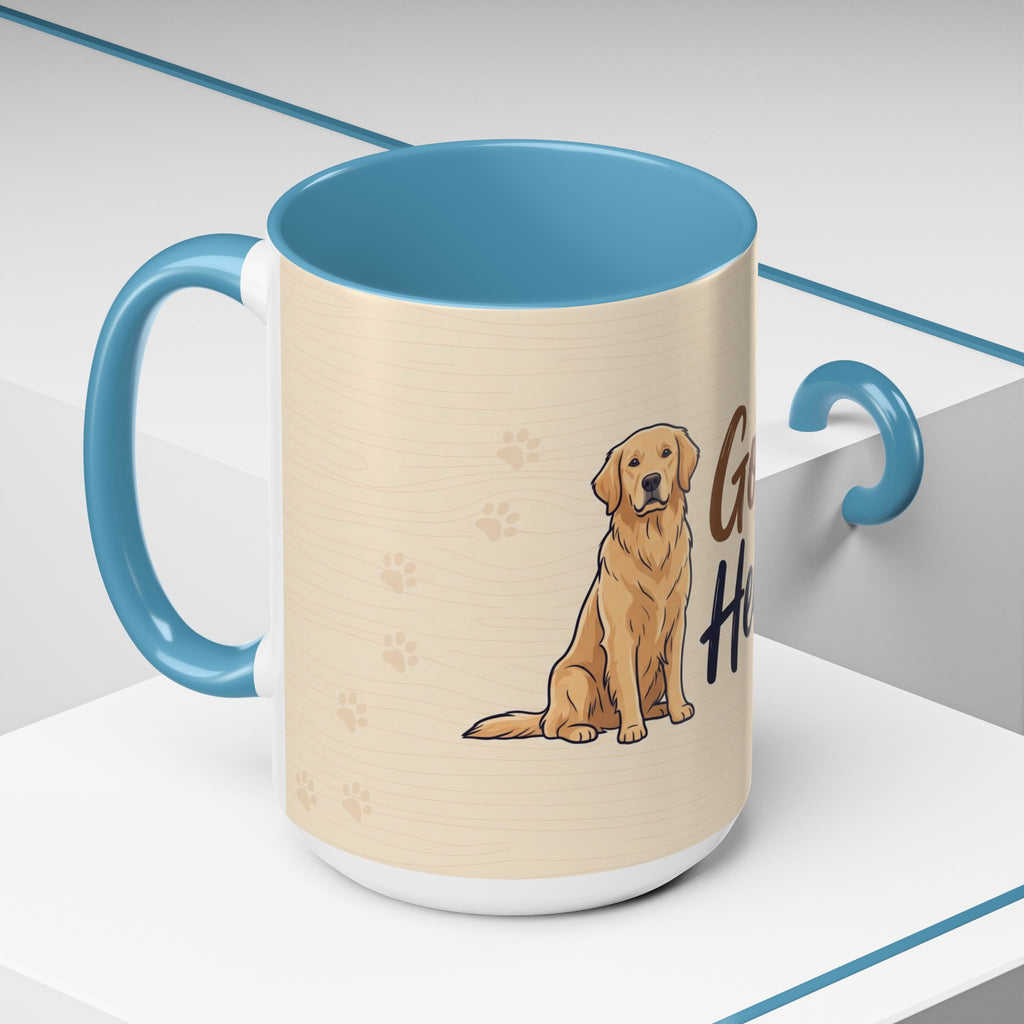 Golden Hearted Mug | Golden Retriever Lover Gift | Cute Dog Coffee Mug
