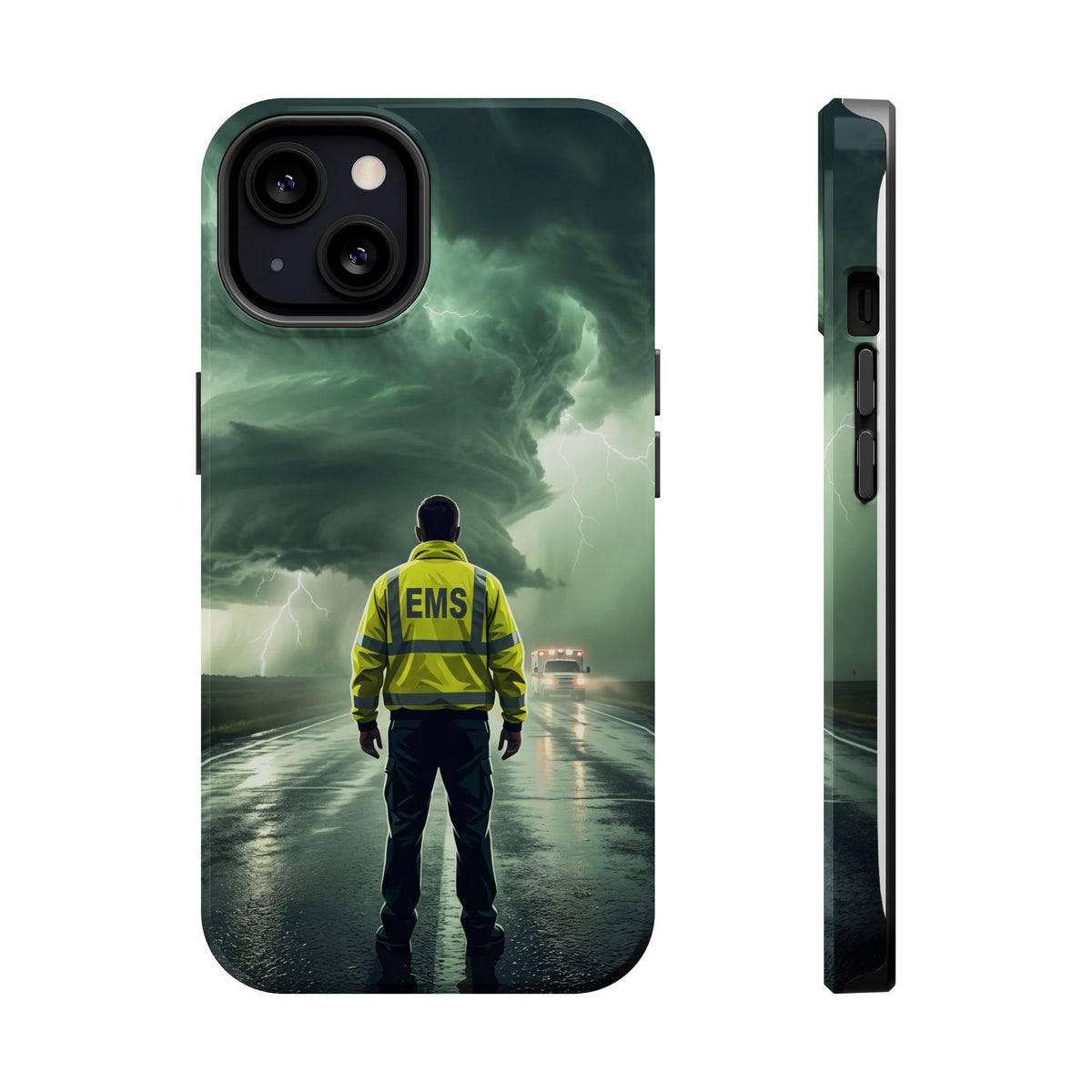 EMS Green Storm Phone Case — Magnetic Wireless Charging Cover