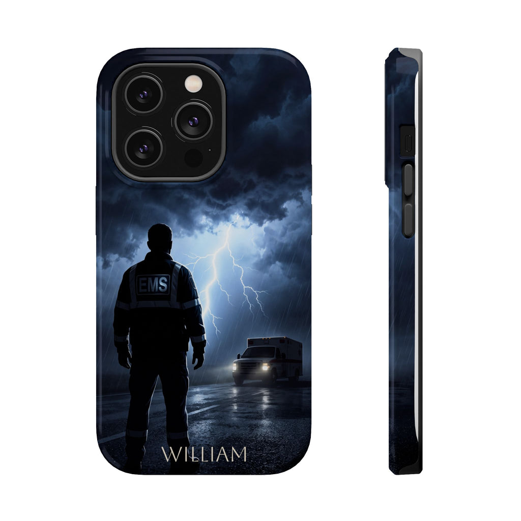 Personalized Lightning Storm EMS Phone Case — Wireless Charging Cover