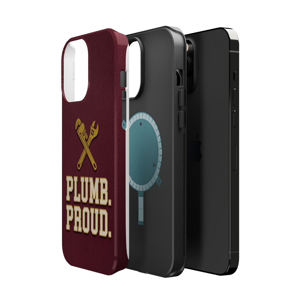 Plumb. Proud. Phone Case — Crossed Wrenches Wireless Charging Cover