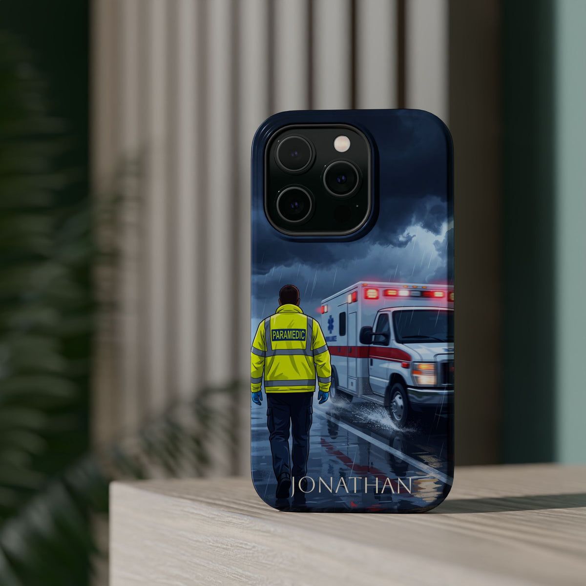 Personalized EMS Storm Phone Case — Wireless Charging Cover