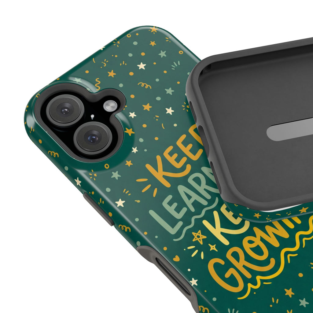 Keep Learning Keep Growing Teacher Phone Case — Wireless Charging Cover