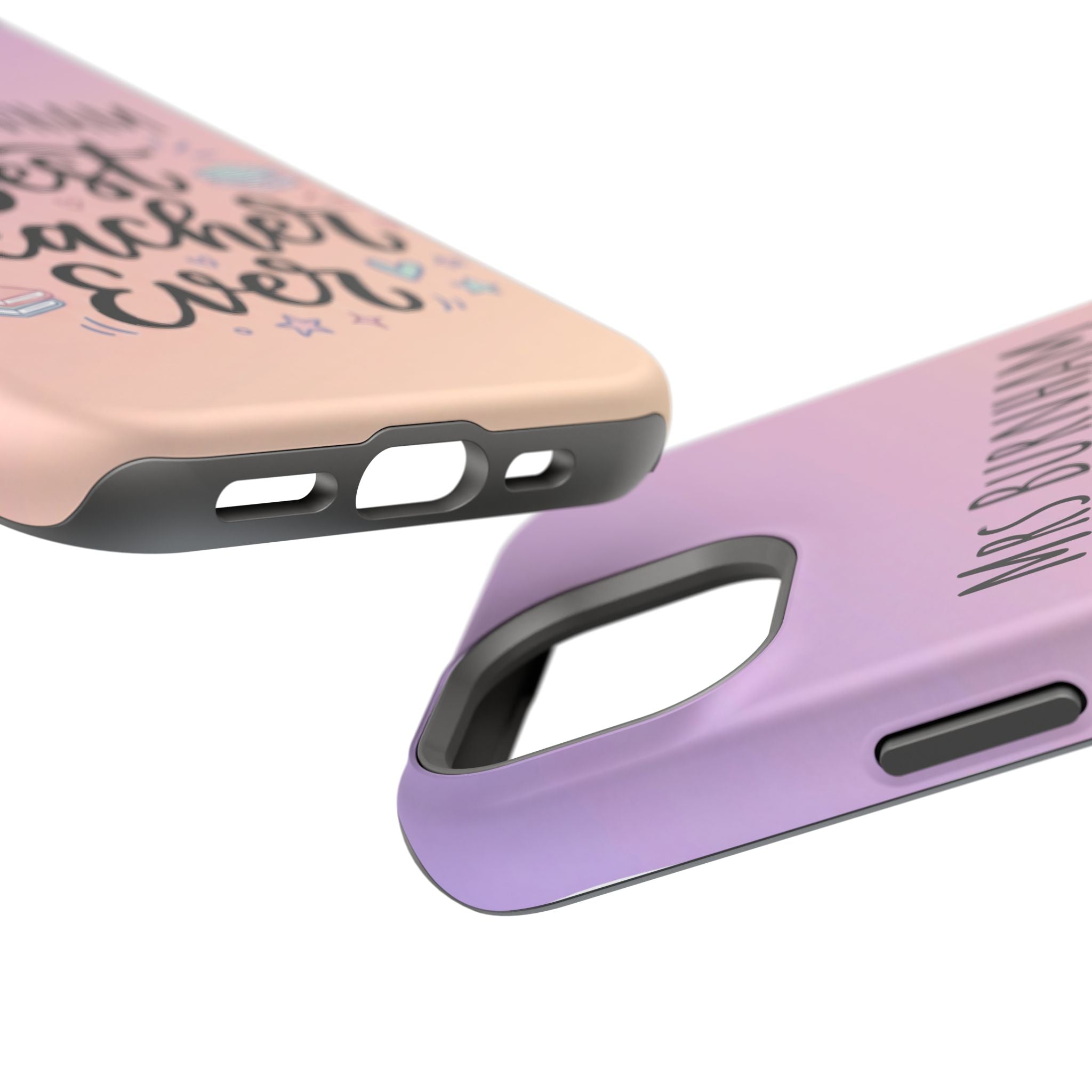 Best Teacher Ever Personalized Phone Case — Wireless Charging Cover